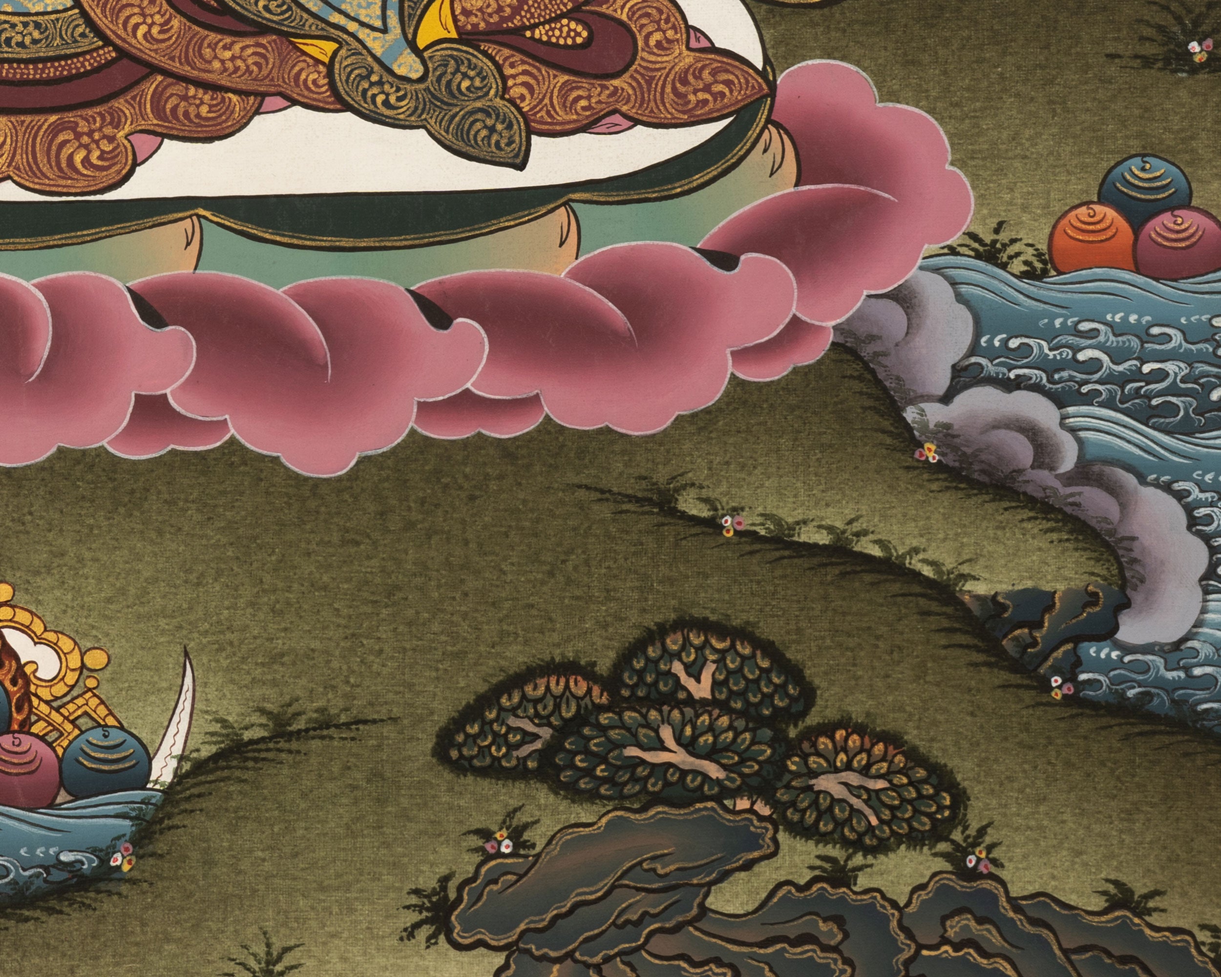 Manjushri Buddha Thangka | Tibetan Buddhist Bodhisattva