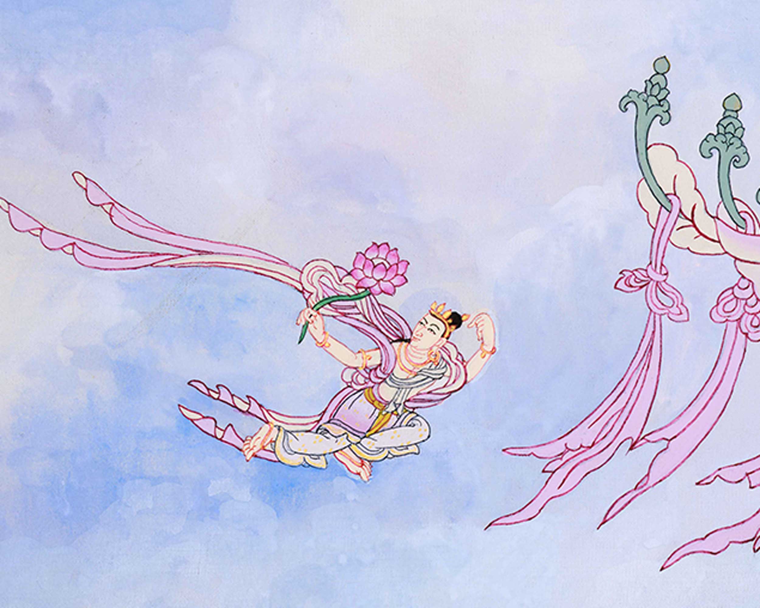 Cundi Thangka, Tantric Buddhist Goddess Art | Religious Art for Mediation
