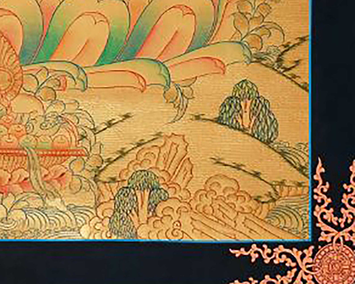 Padmasambhava Thangka Painting | Lotus Born Master of Buddhism