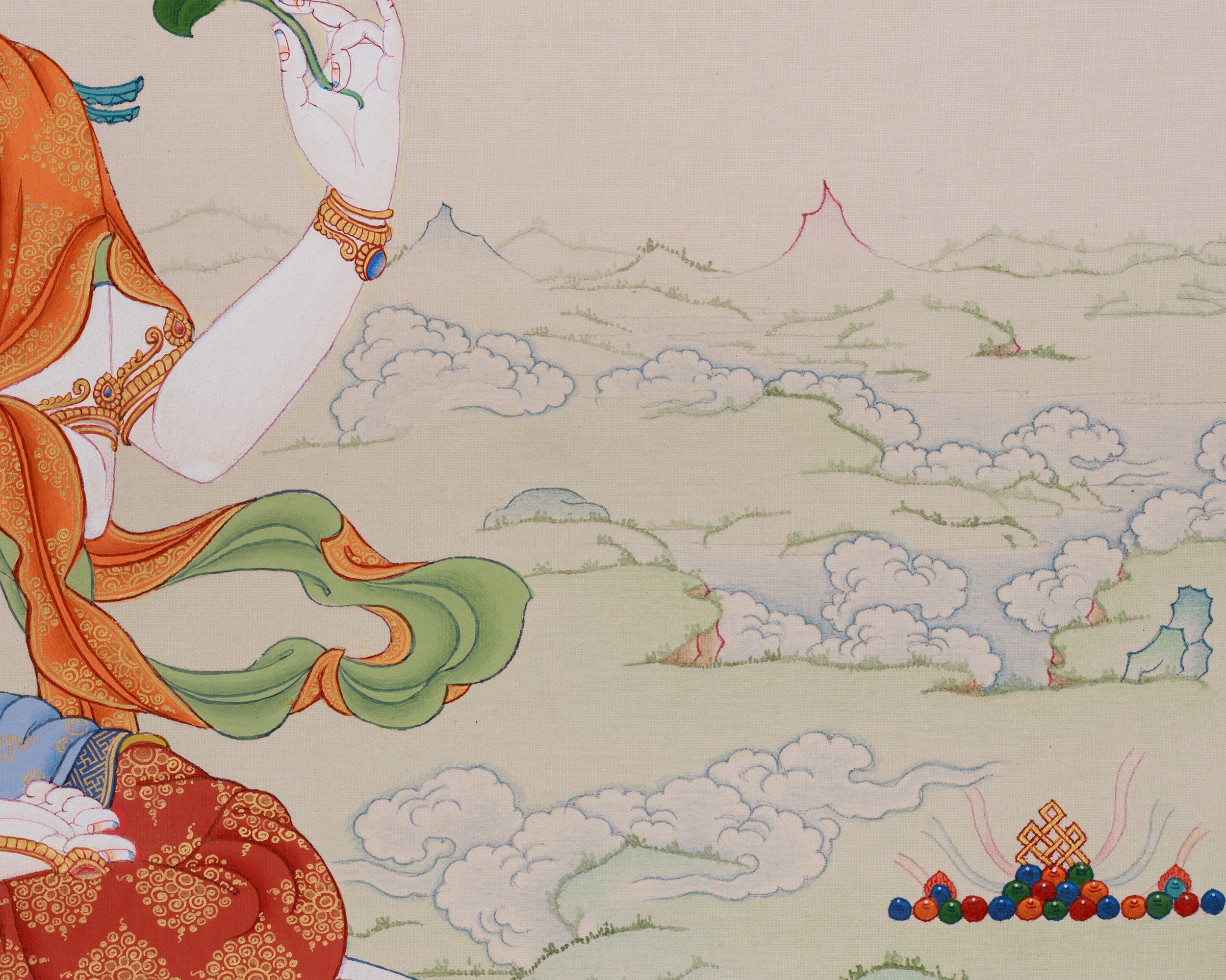 Universal Compassion Thangka of Avalokiteshvara | Chenrezig Thangka
