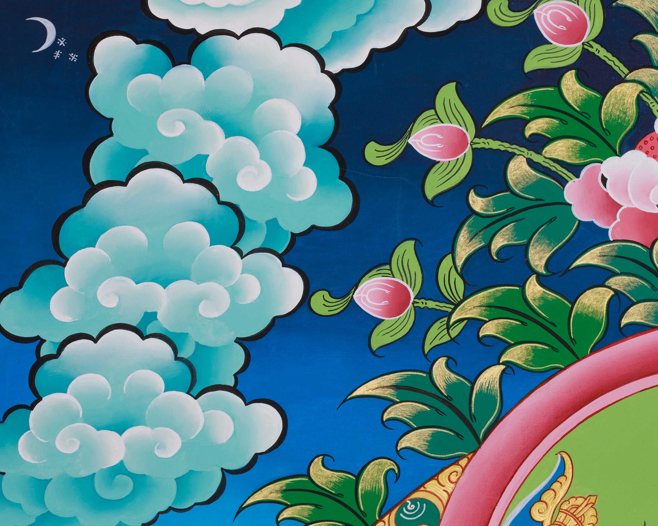 Traditional Thangka of Marichi | Embodiment of Wisdom