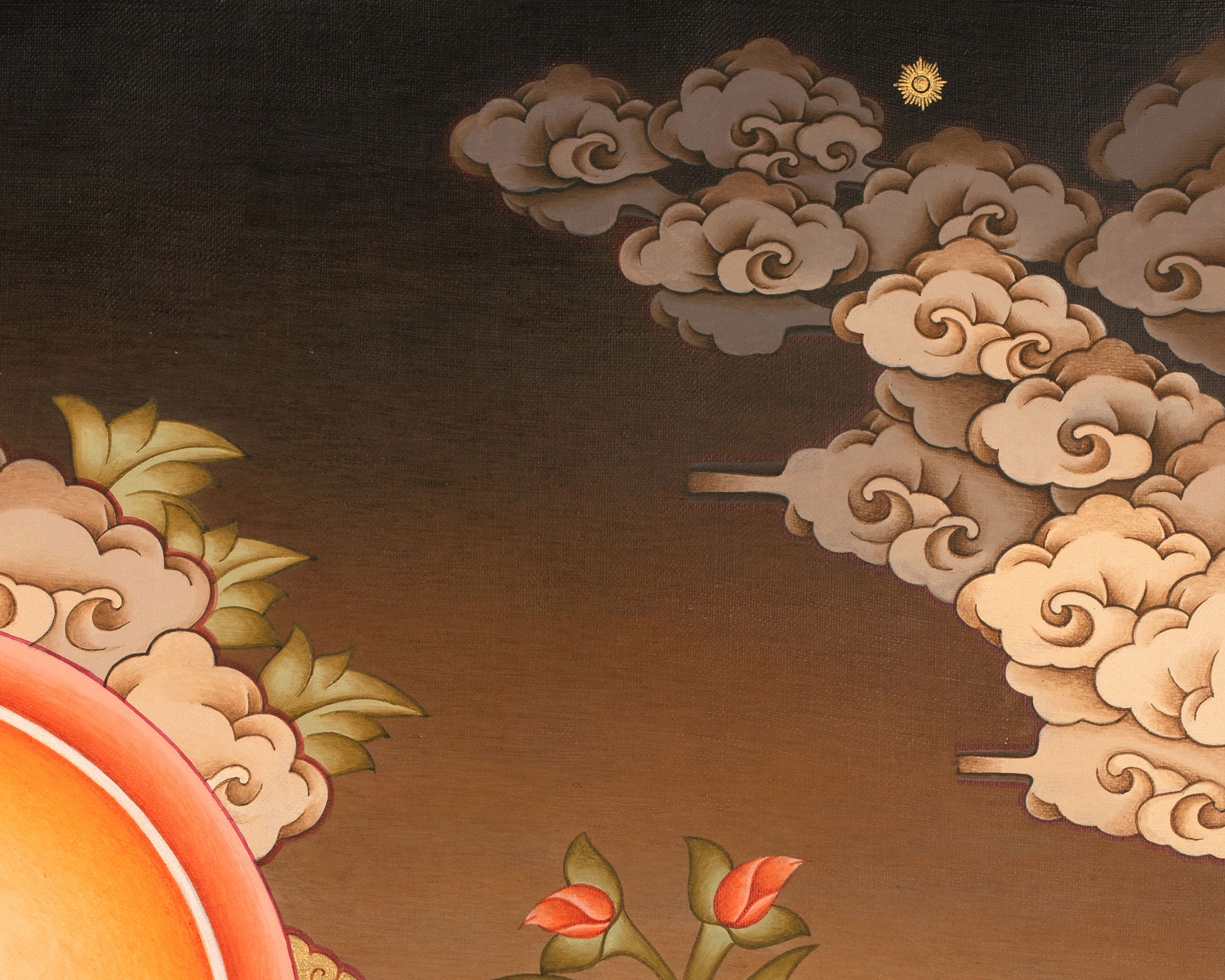 Pure Land Buddha Art | Amitabha Thangka for Clarity, and Liberation