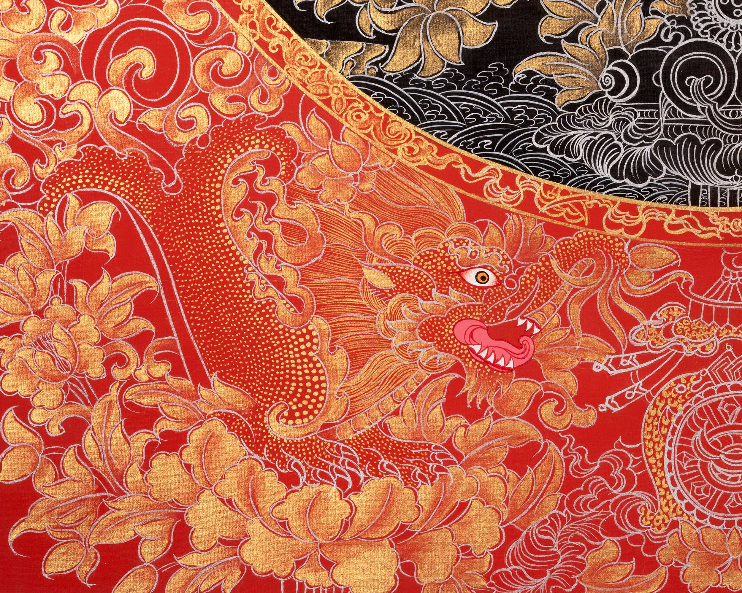 Bodhisattva Chengrezig Thangka | Original Handpainted Art | Traditional Painting