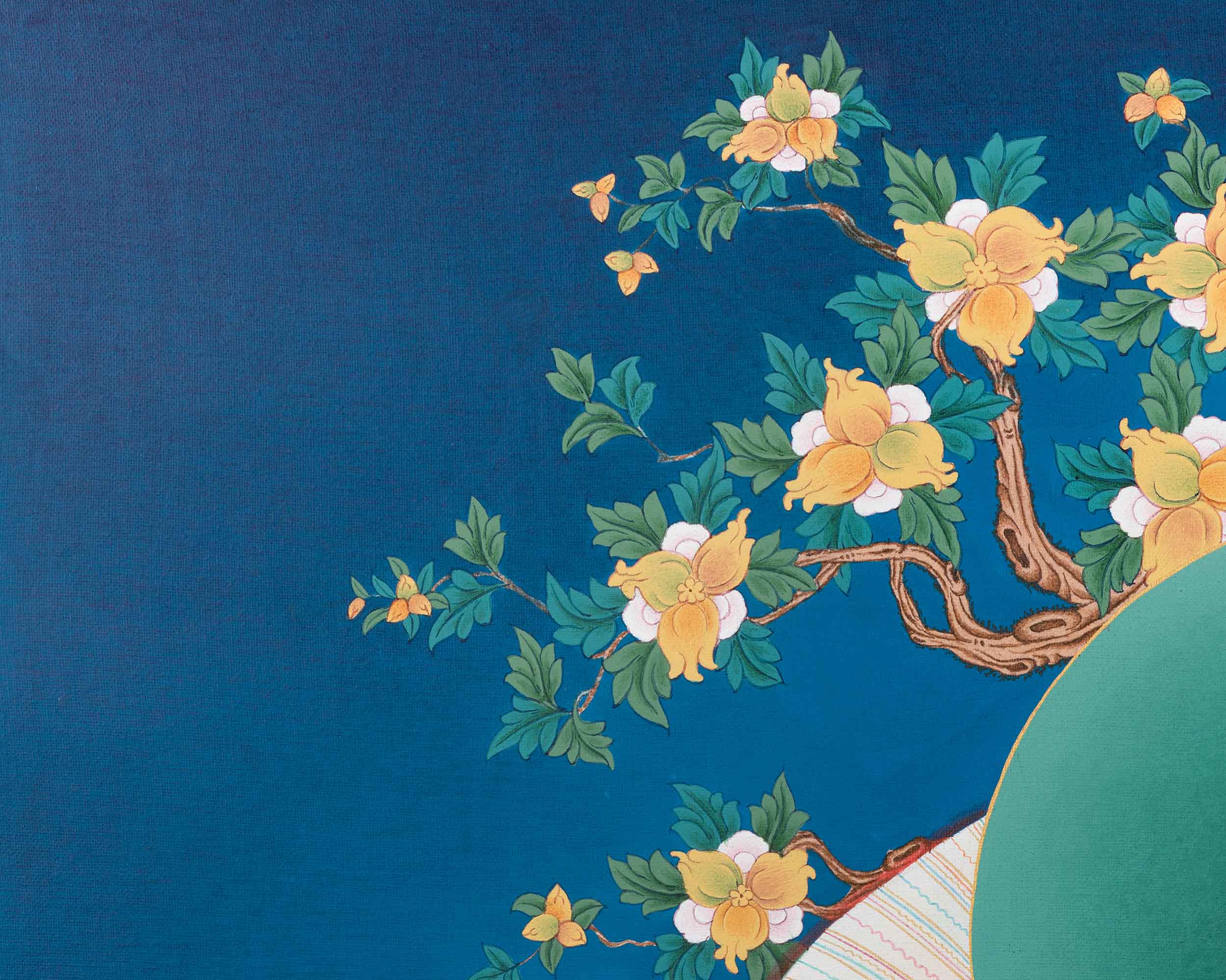 High-Quality Tibetan Goddess White Tara Print | Buddhist Deity of Healing and Longevity