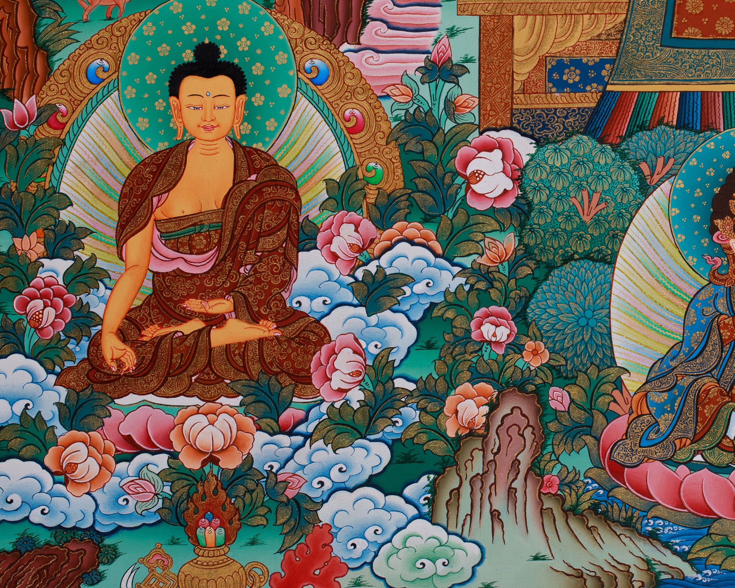 Eight Medicine Buddha Thangka | Divine Assembly of Healing Deities