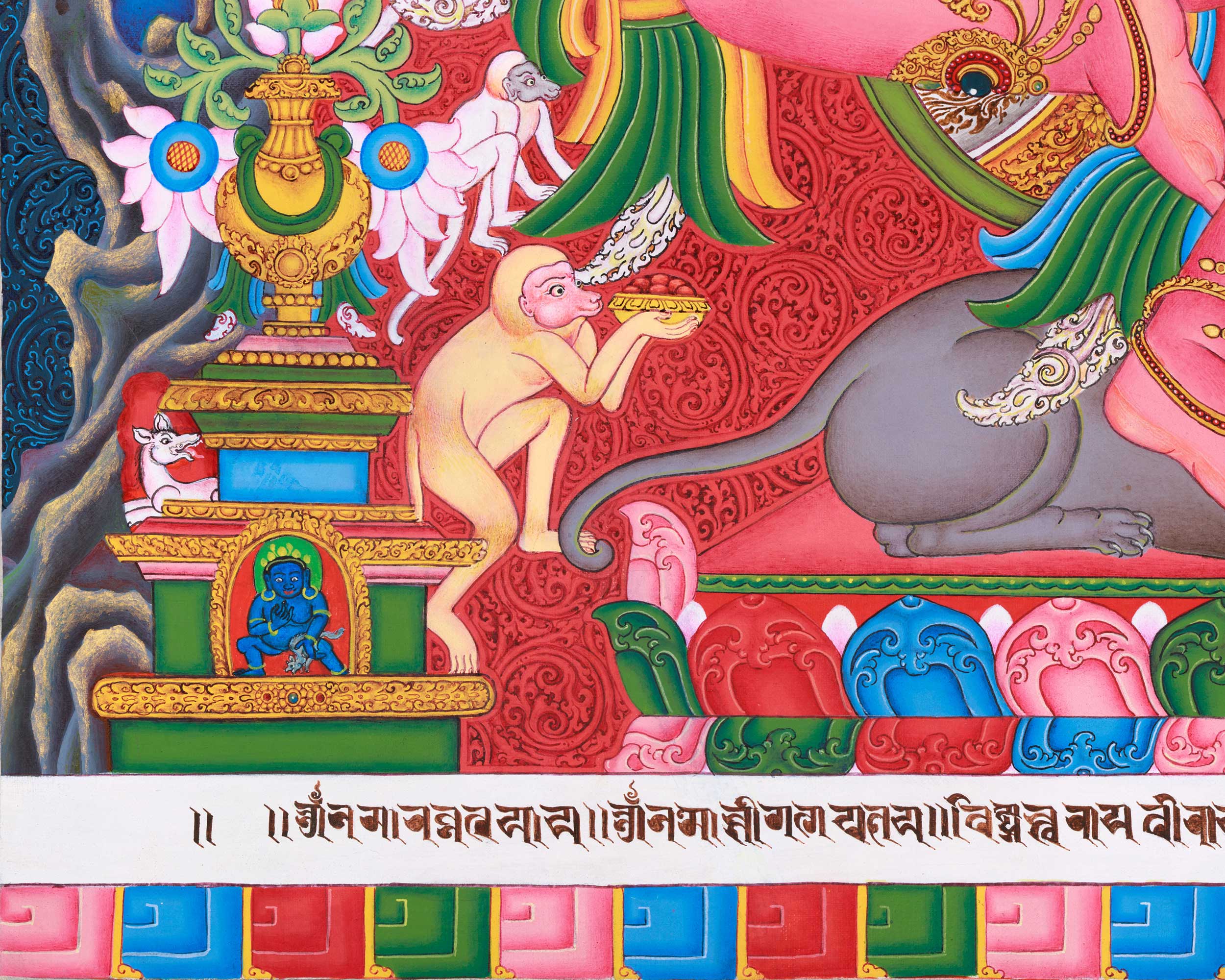 Ganesh Thangka Print for Abundance | Traditional Ganapati Artwork | Spiritual Gift Ideas