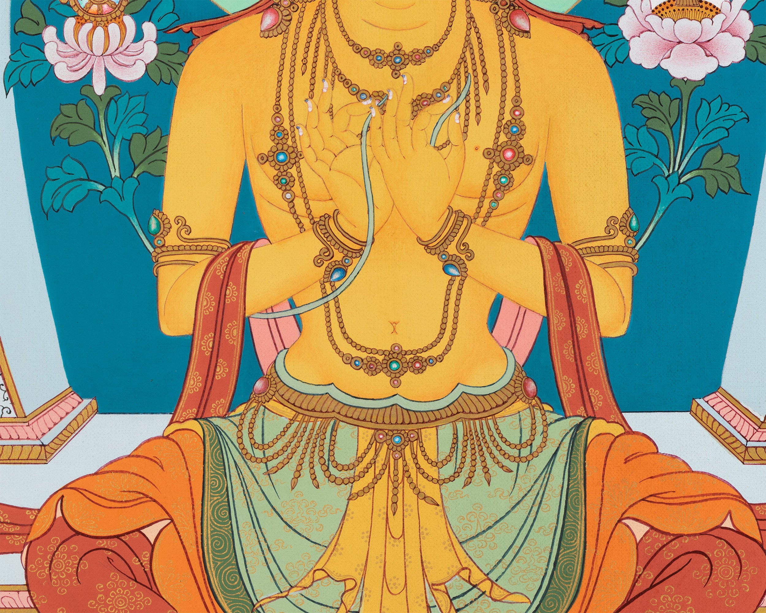 Maitreya Buddha Print | Future Buddha of Loving Kindness | Canvas Print