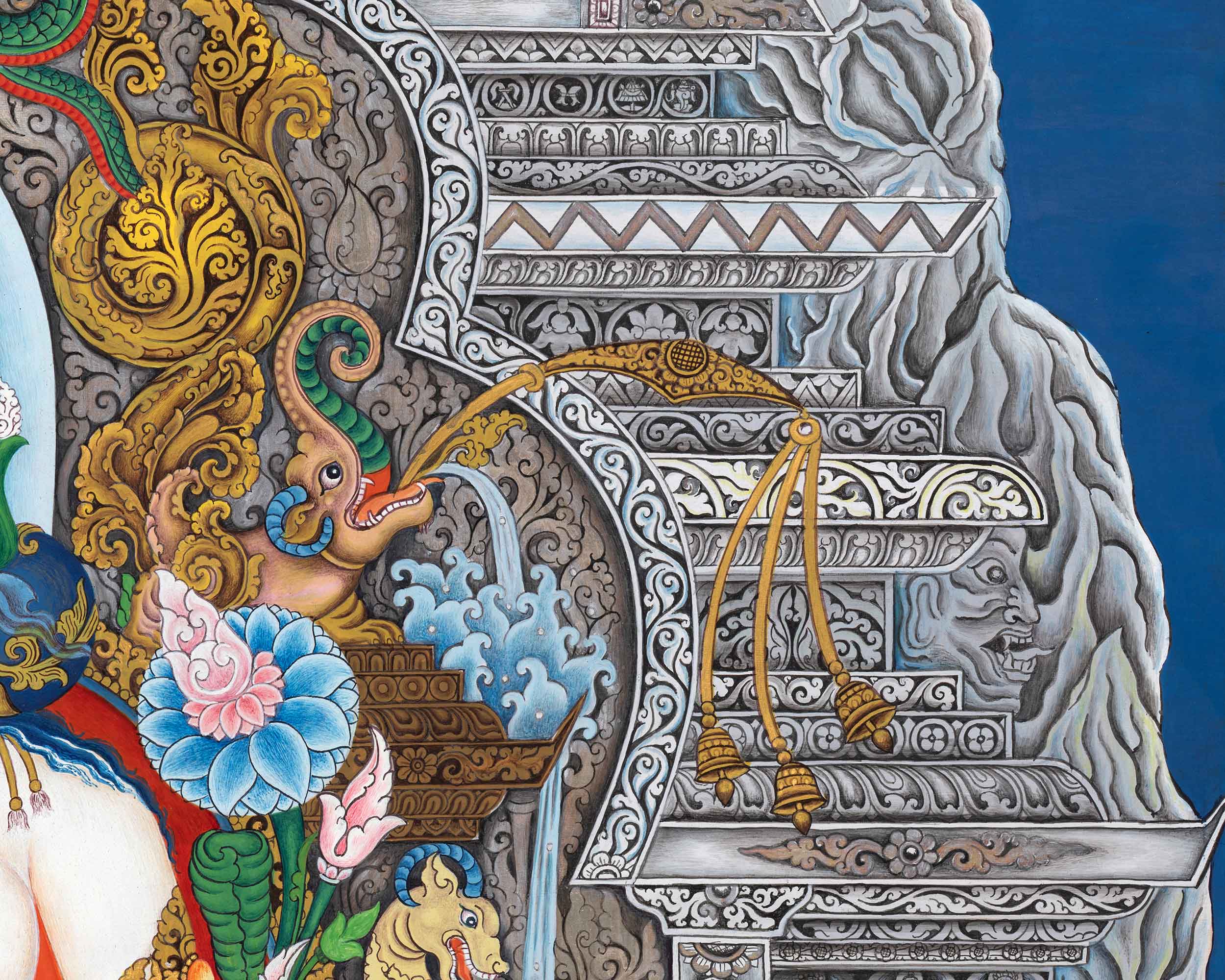 White Tara's Blessings In Thangka | Evoke Healing and Compassion with Divine Art | Your Path to Inner Peace