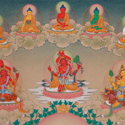 Traditional Thangka of 21 Tara | Compassion and Swift Protection