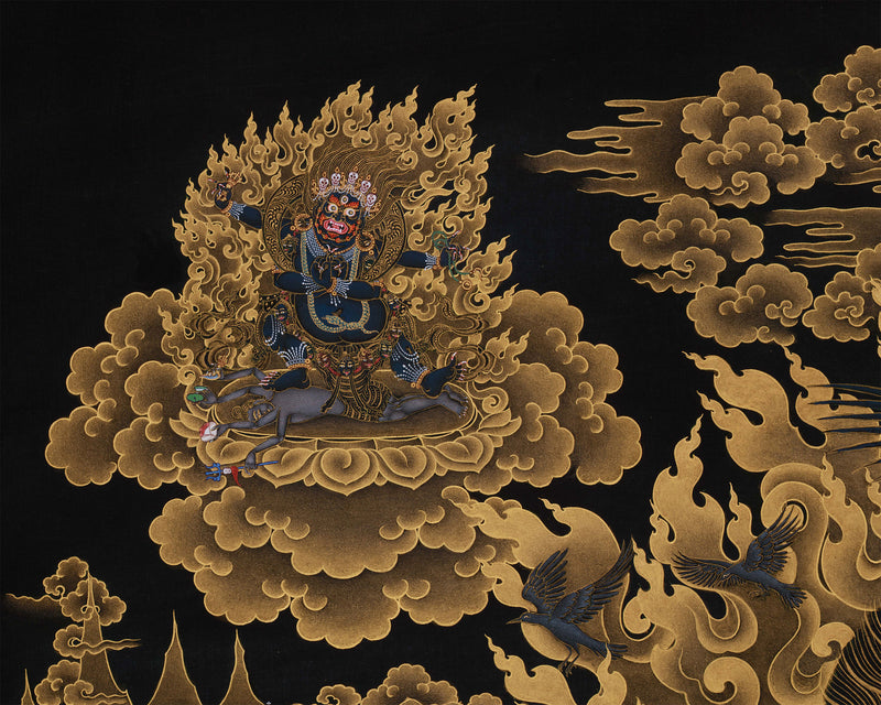 Shakyapa Mahakala Thangka | Protector of the Sakya Tradition