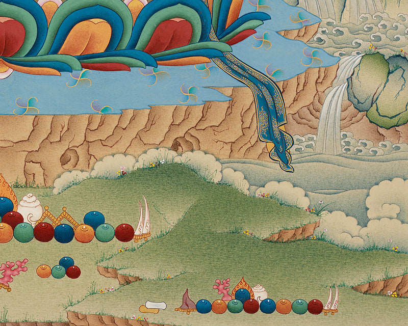 Dakini Namgyalma Thangka | The Deity for Longevity and Protection