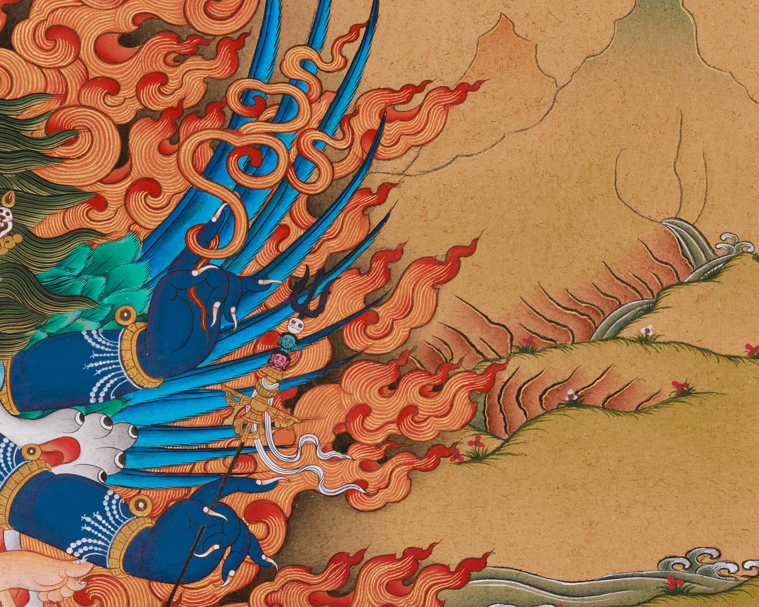 Vajrakilaya Print | Yidam (Meditational Deity) | Giclee Canvas Print