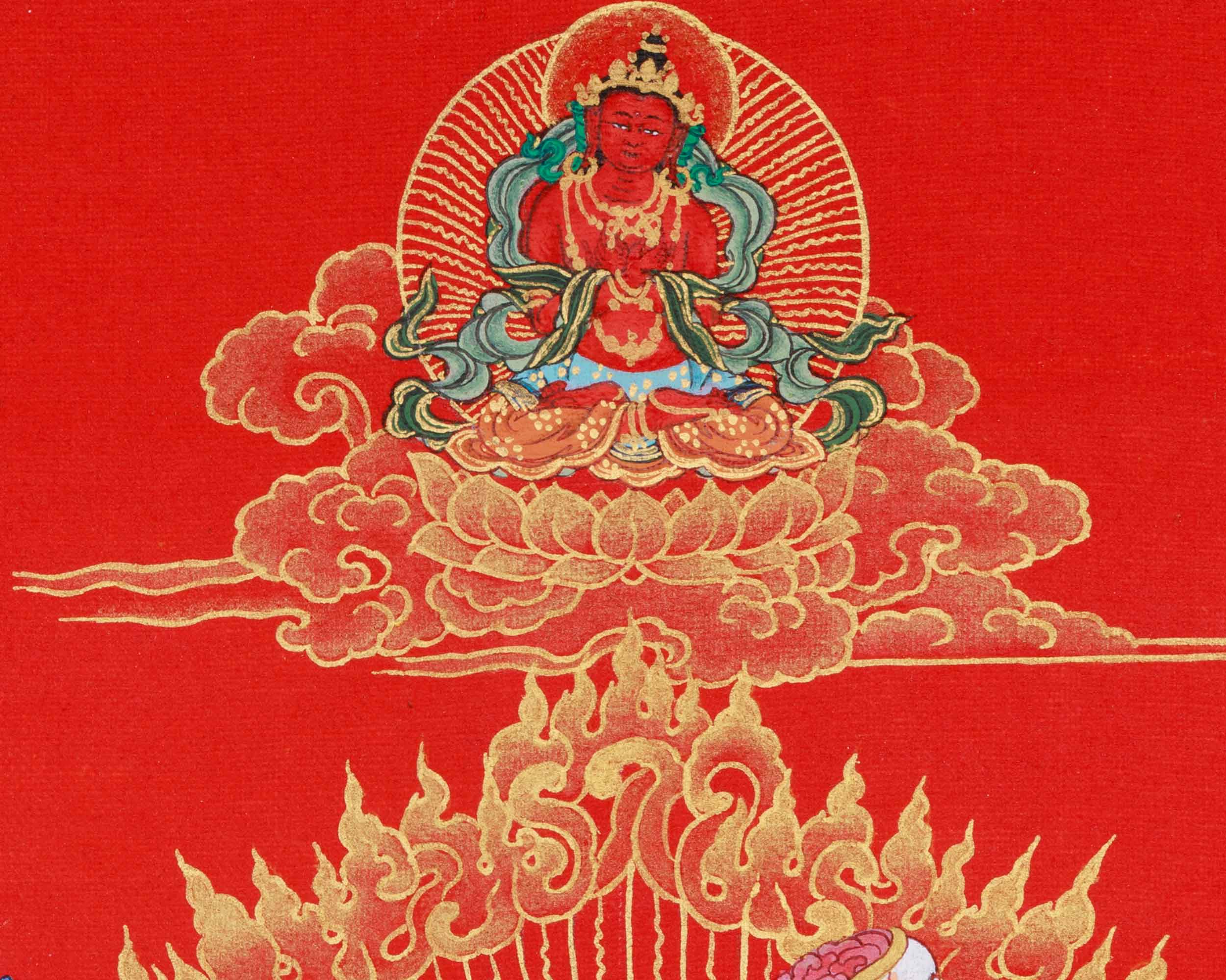 Tantric Goddess Vajrayogini Thangka | The Divine Powerful Red Yogini