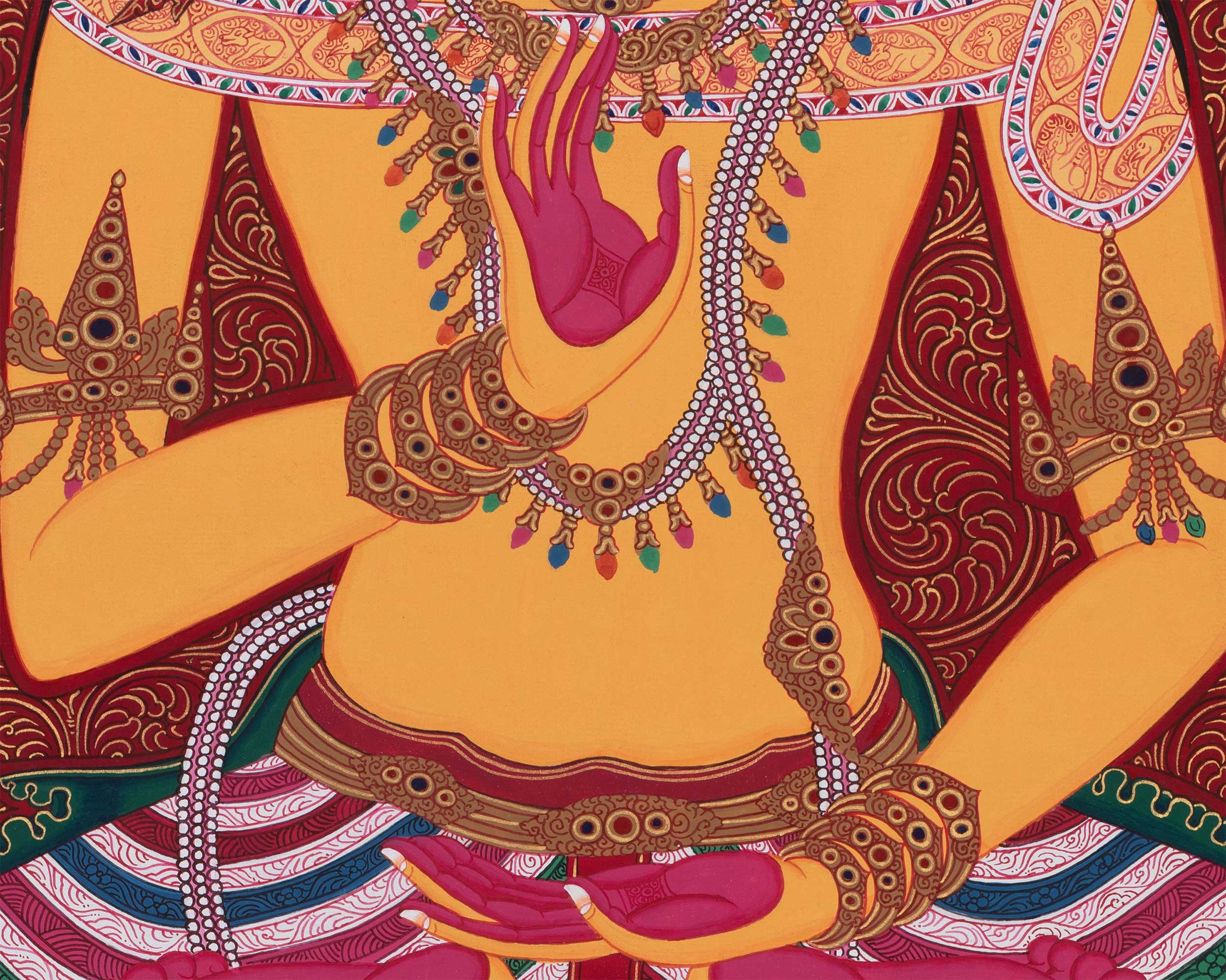 Buddha Amoghasiddhi Thangka | One of the Dhyani Buddhas