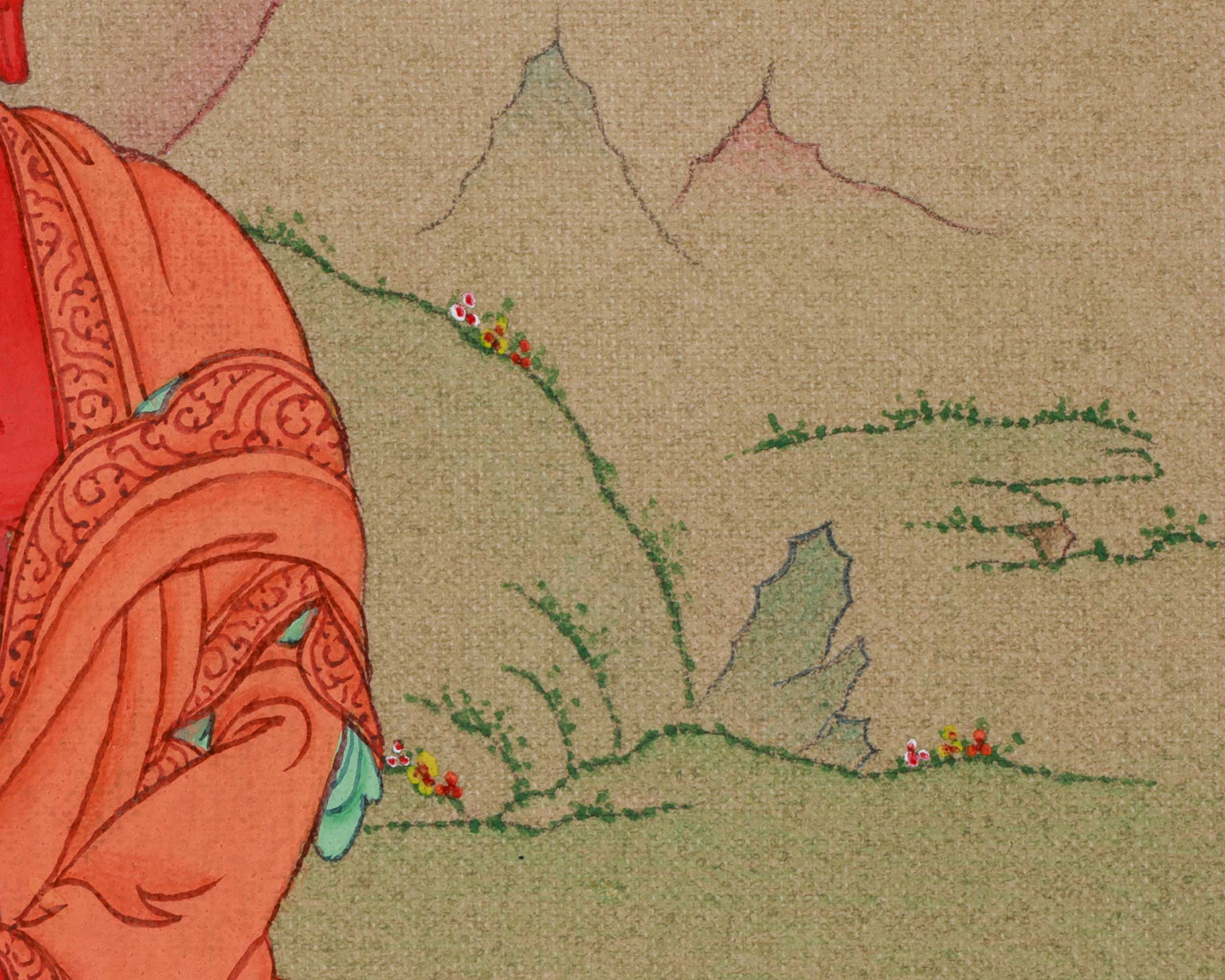 Himalayan Amitabha Buddha Thangka | Buddha of Infinite Light