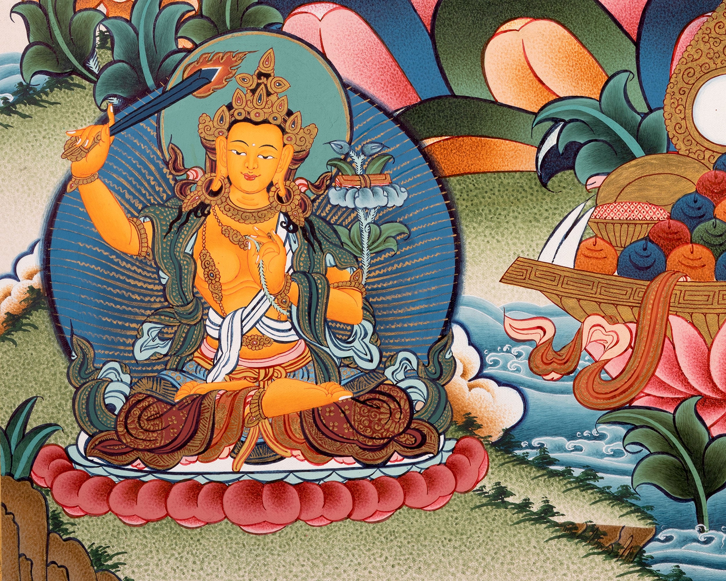 Buddhist Avalokiteshvara Chengrezig | Wall Decoration Thangka Painting