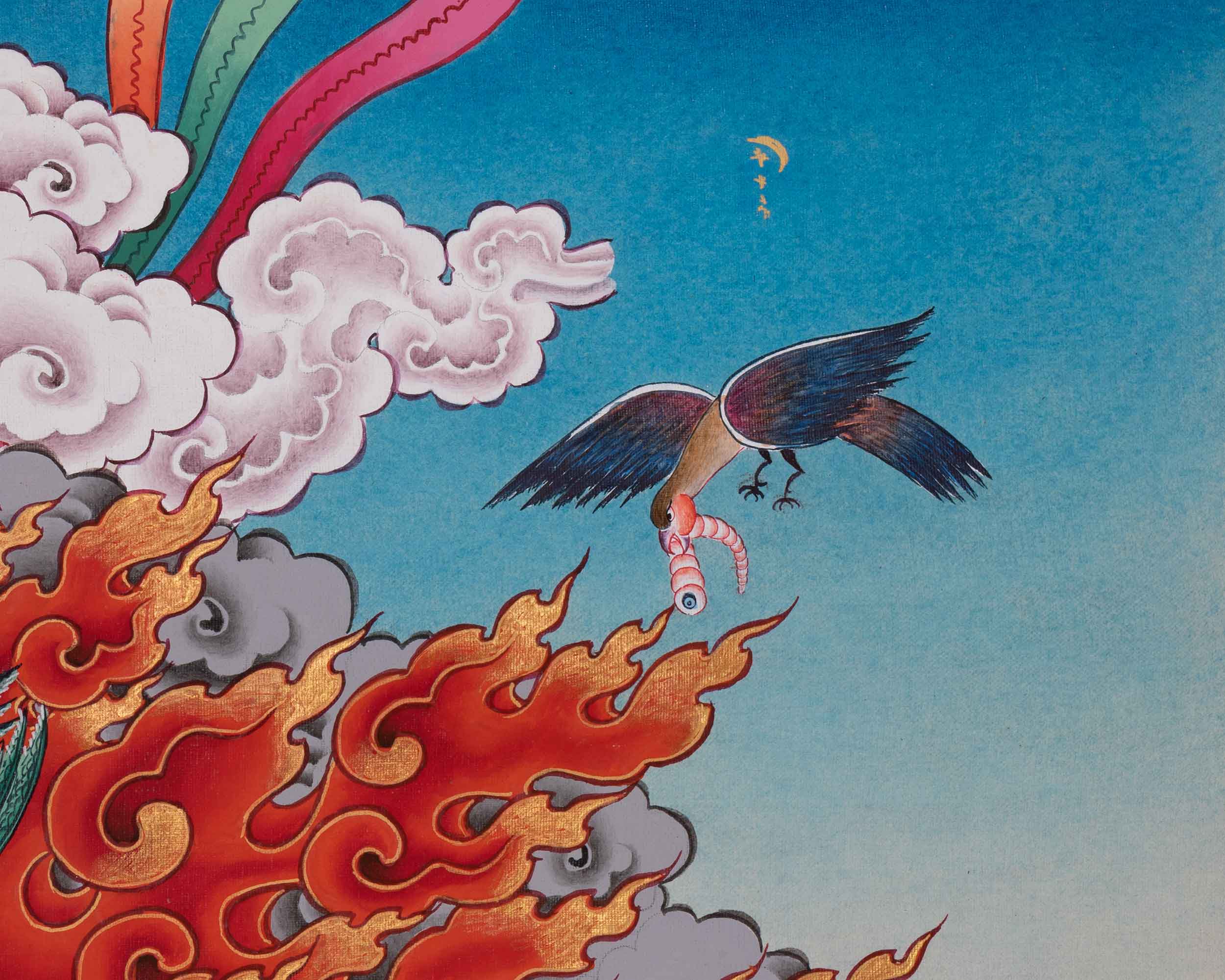 Vajrakilaya with His Consort Thangka | Protection & Spiritual Empowerment