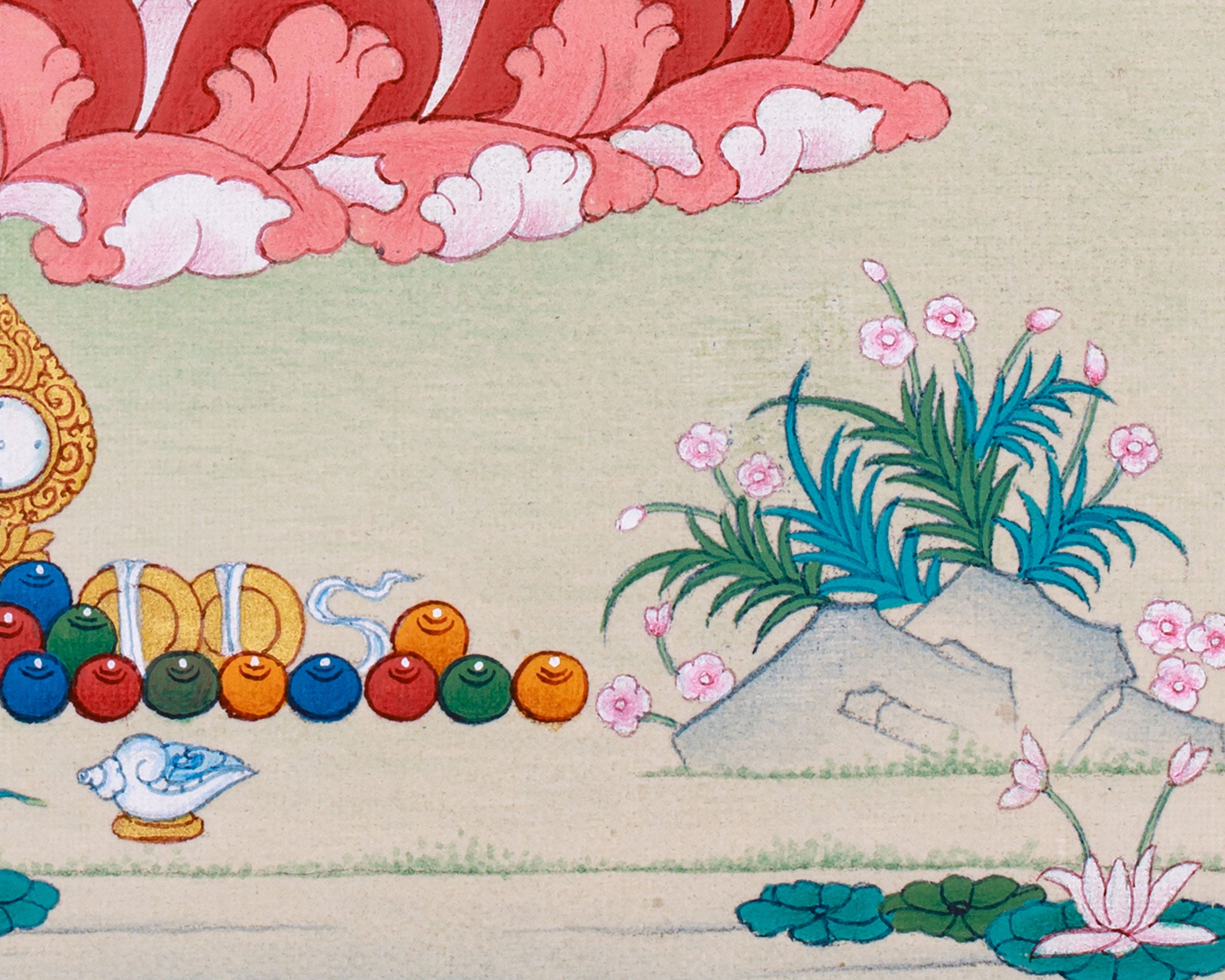 Small Chenresig Handpainted Thangka