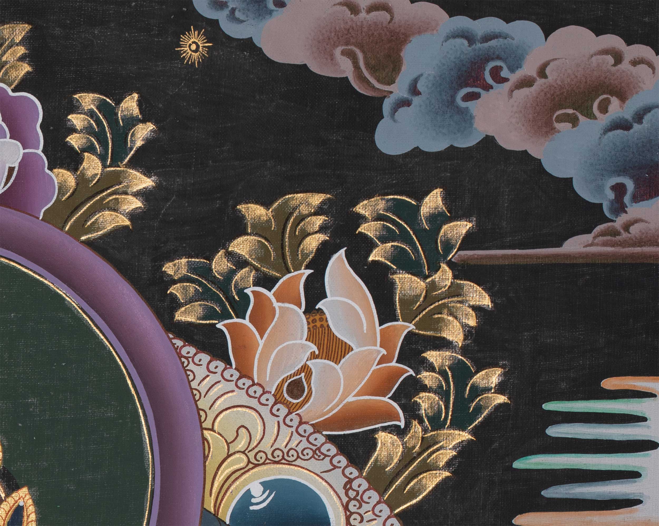 Original Traditional Manjushri Painting | Embodiment of Wisdom