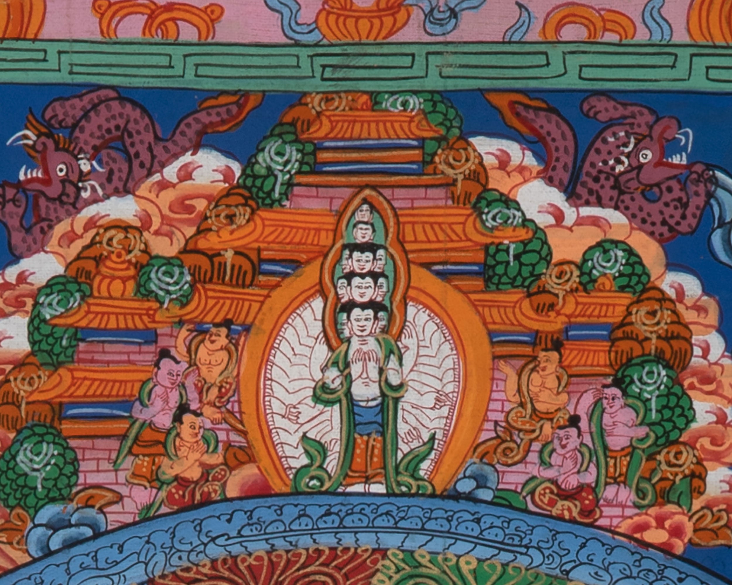 Meditation Mandala Thangka | Hand-Painted Buddha Mandala