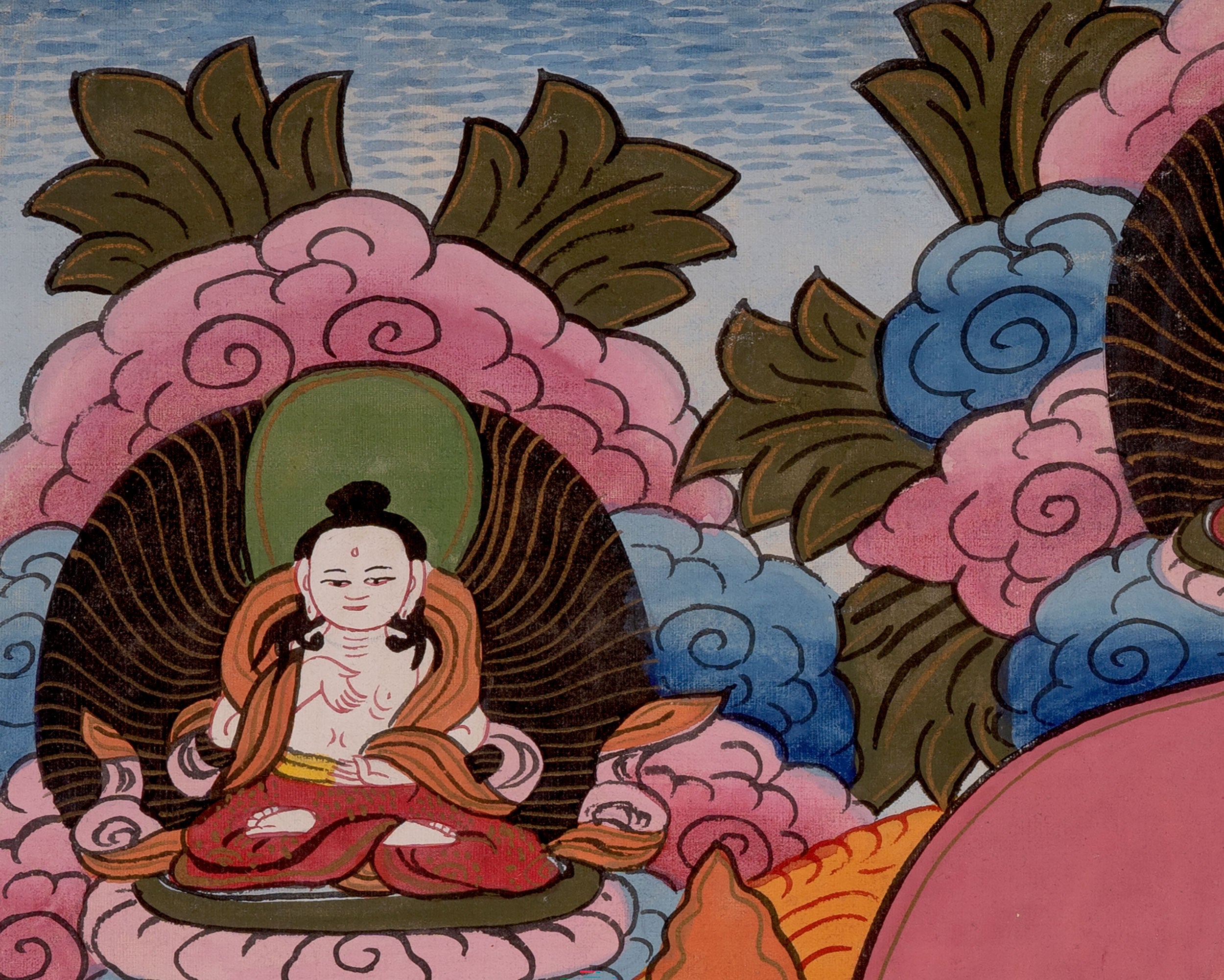 Vintage Namasangiti Thangka | Bodhisattva of Wisdom and Compassion