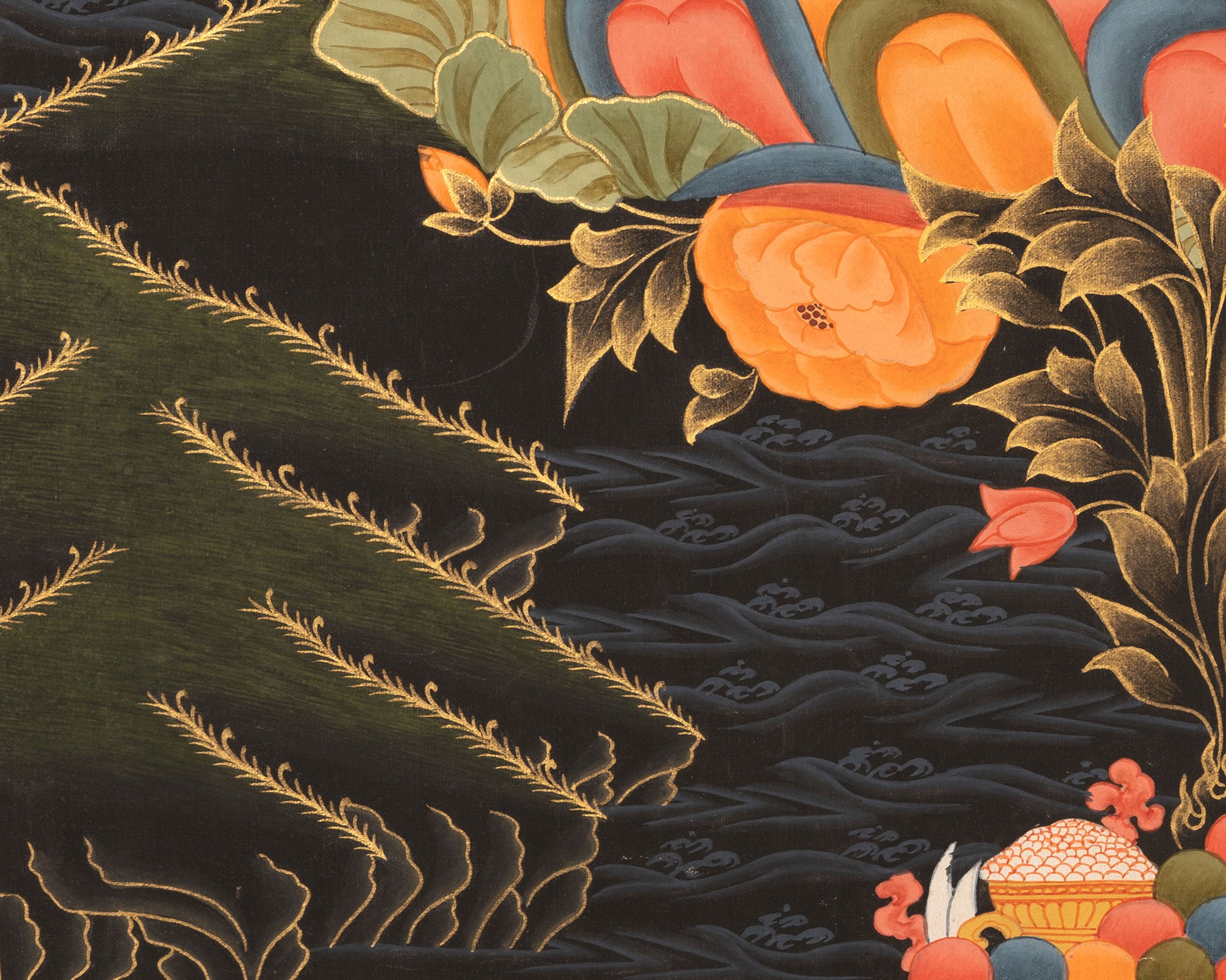 Four Armed Chenrezig Thangka | Tibetan Avalokiteshvara of compassion