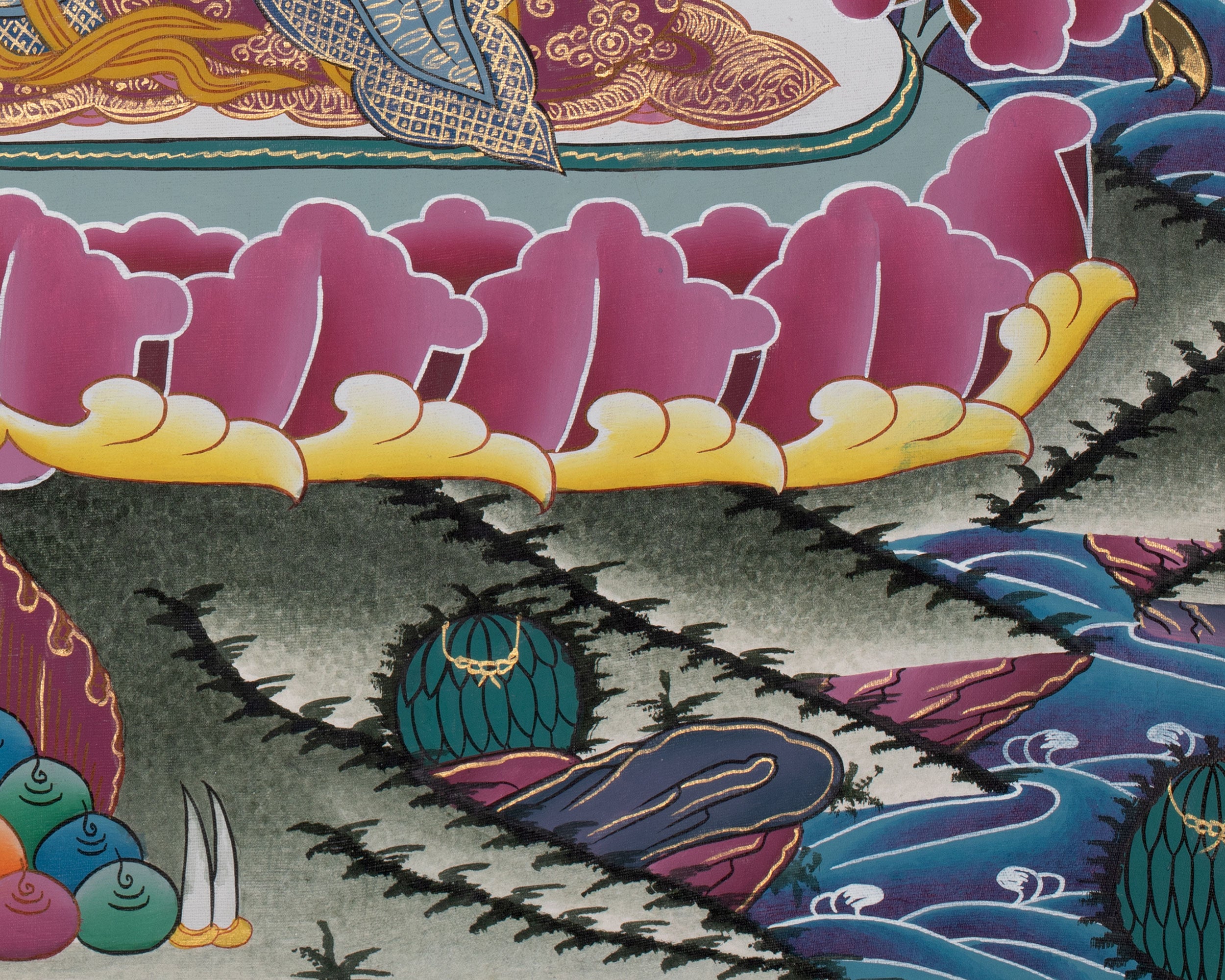 Vajrasattva, Bodhisattva of Purification | Hand-Painted Dorje Sempa
