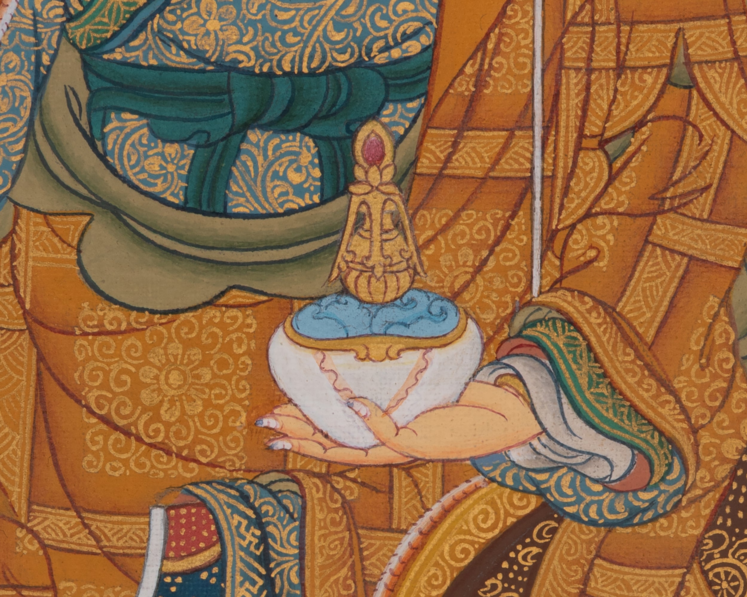 Padmasambhava Meditation Art | Guru Rinpoche Thangka | Spiritual Practice