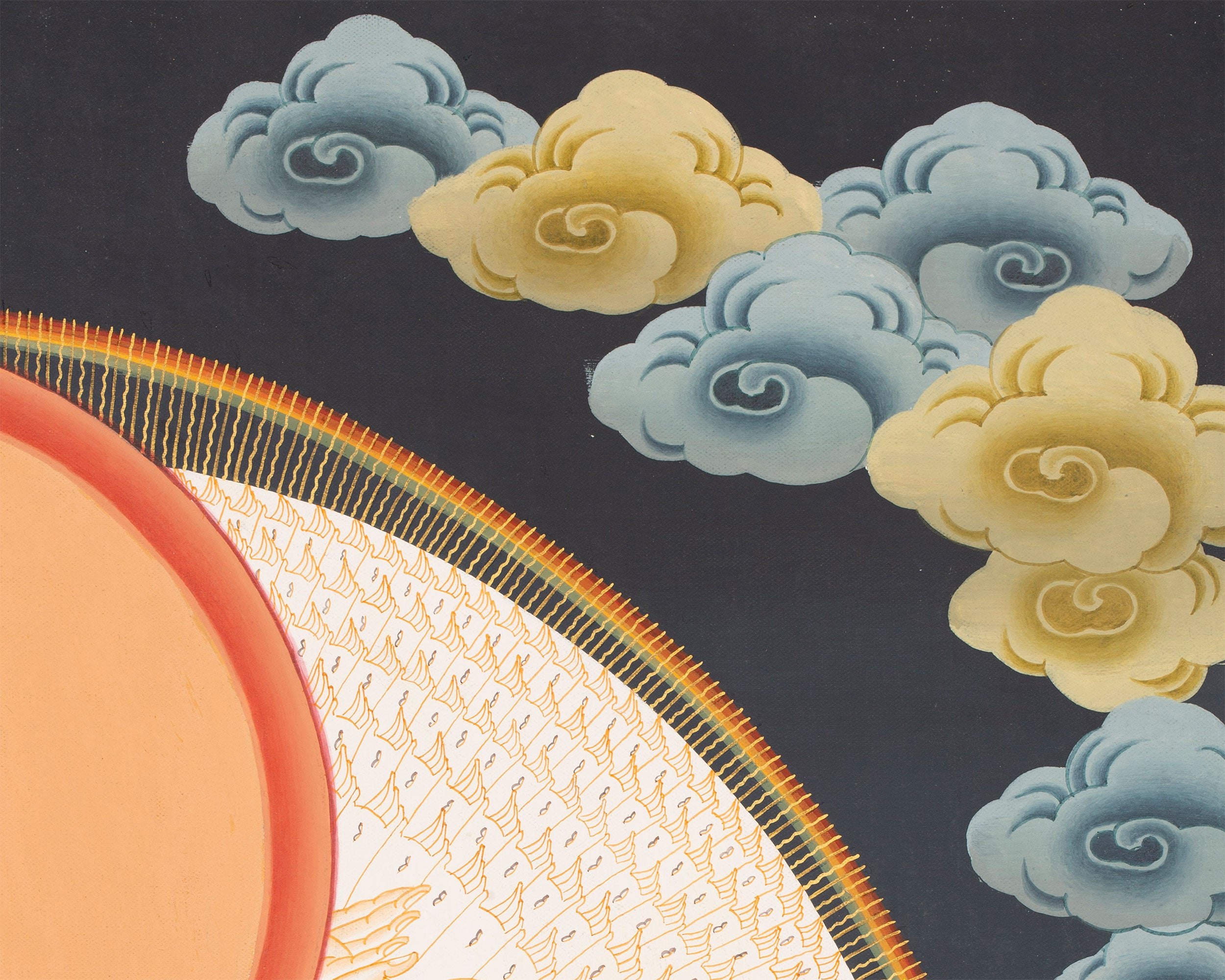 Hand-Painted 1000-Armed Lokeshvara Thangka | Bodhisattva of Infinite Compassion