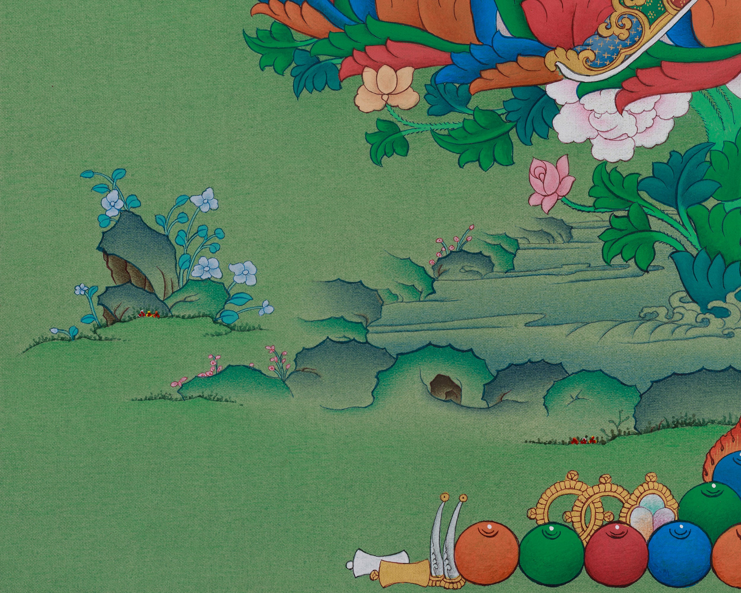 Buddhist Guru Rinpoche Artwork | Spiritual Transformation | Sacred Art