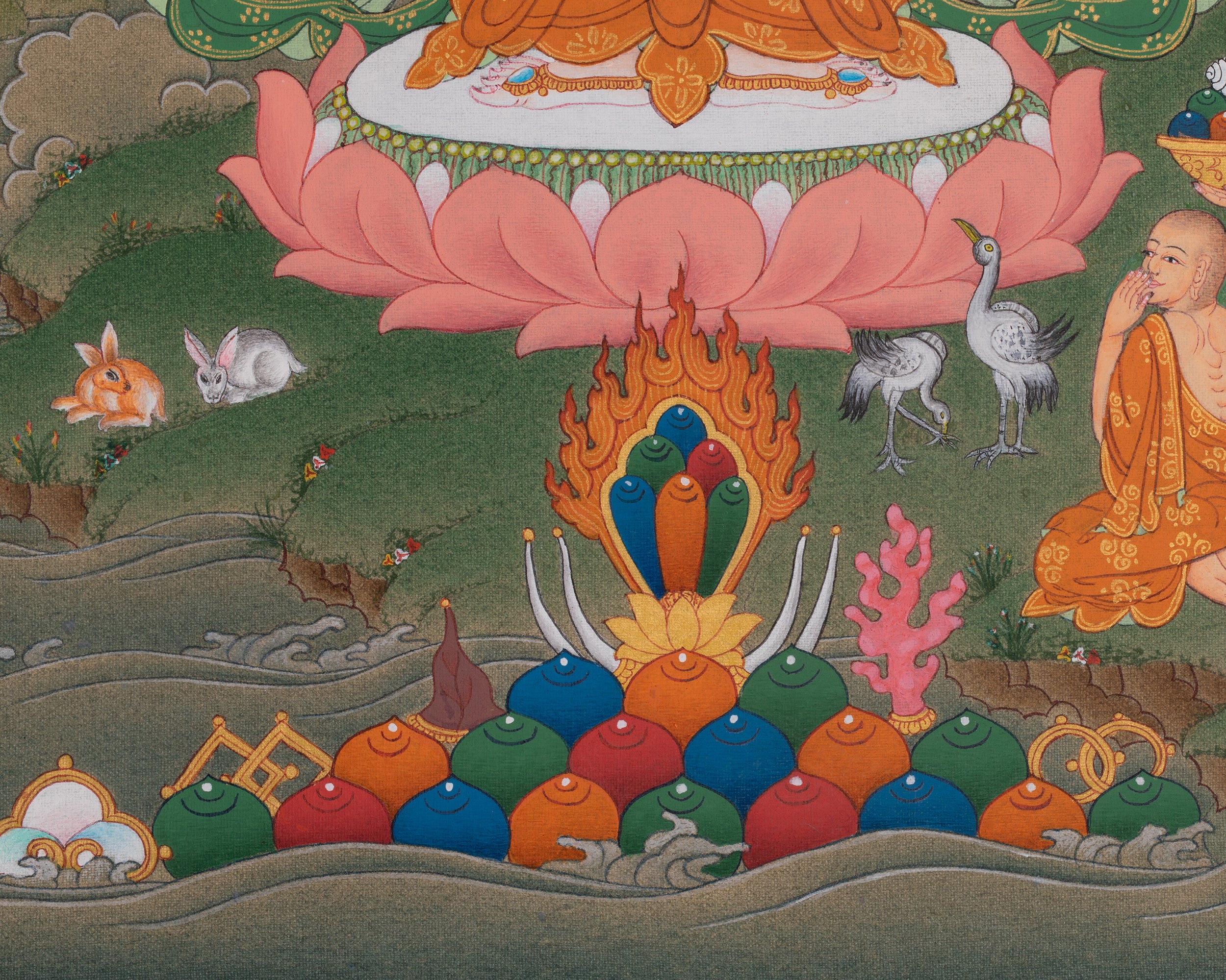 1000 Armed Avalokiteshvara Artwork | Hand-Painted Tibetan Spiritual Thangka