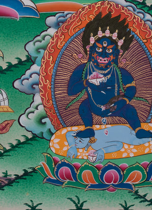 The Five Dzambhala Thangka | Sacred Symbol of Prosperity and Protection