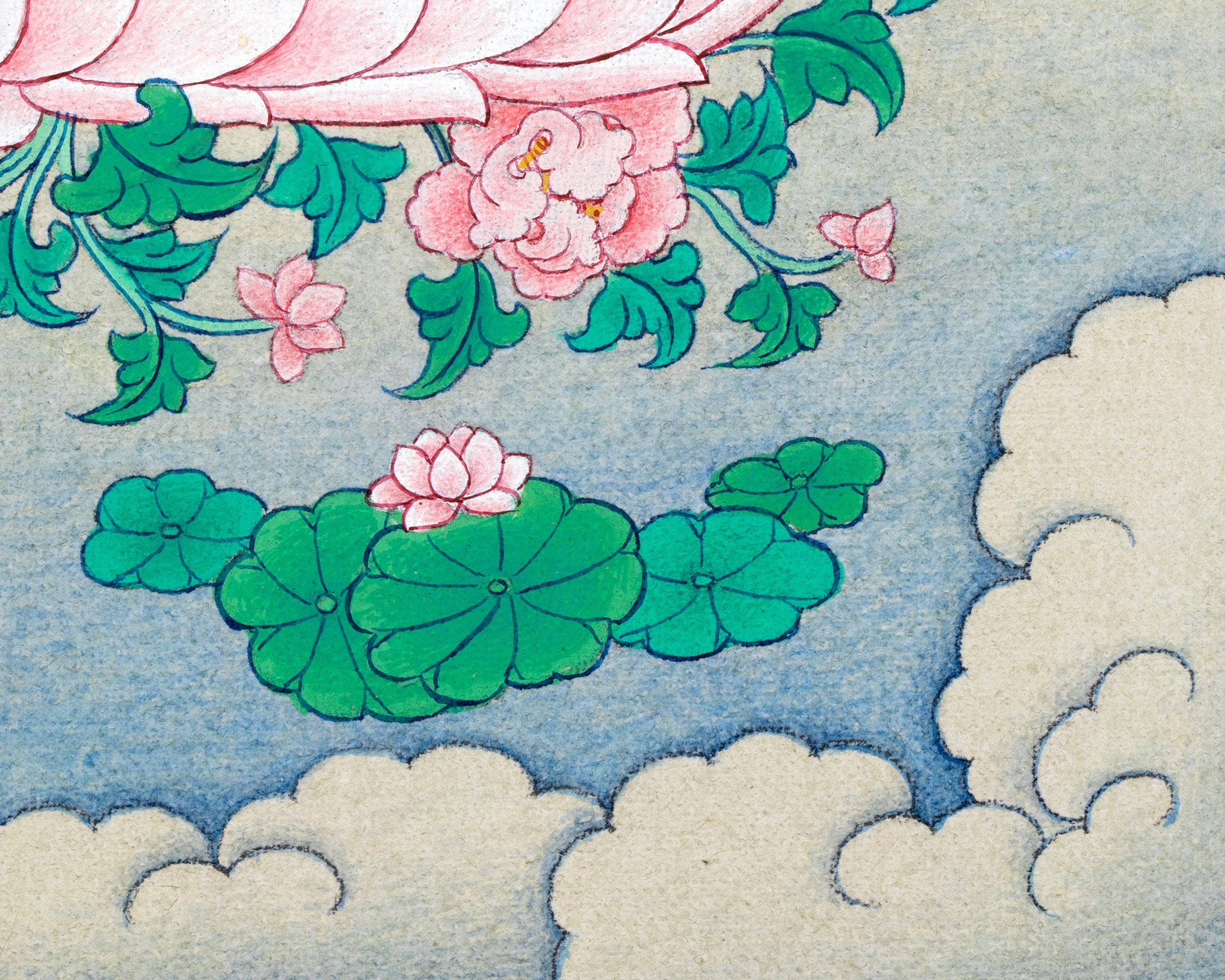 Small Green Tara Thangka Art