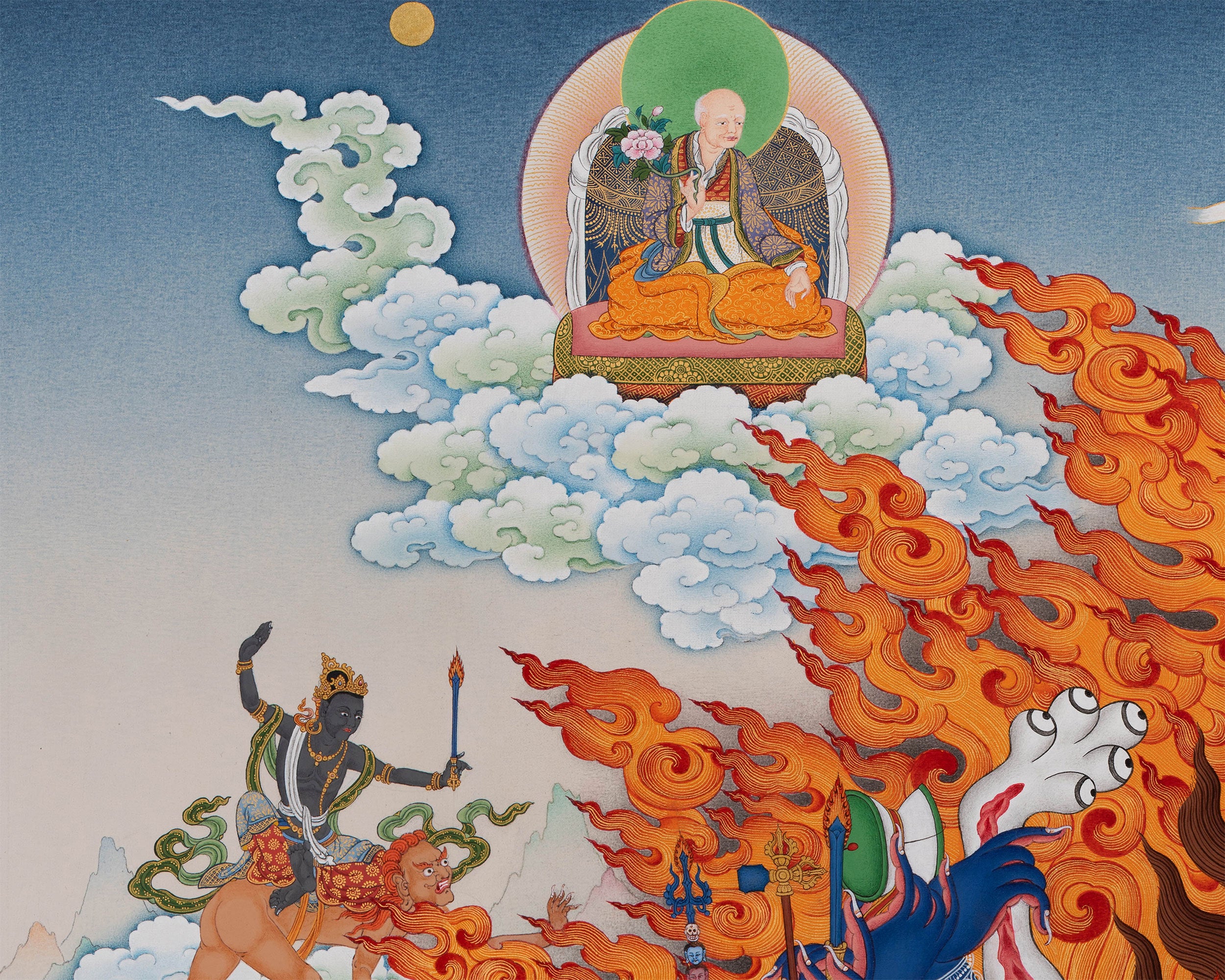 Yamantaka with Others | High Quality Thangka Print