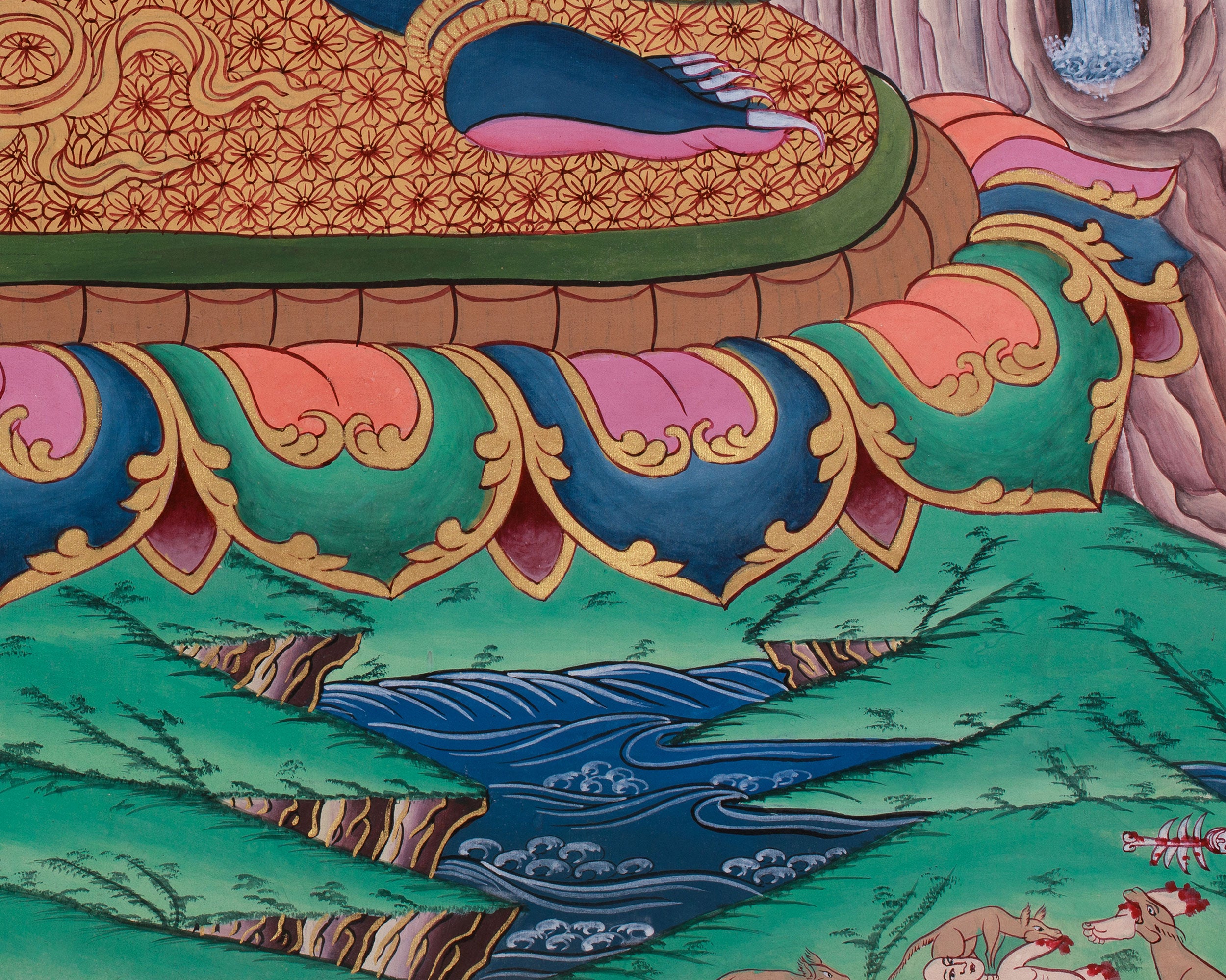 Tibetan Wrathful Deity Vajrapani | Guardian of Power and Strength