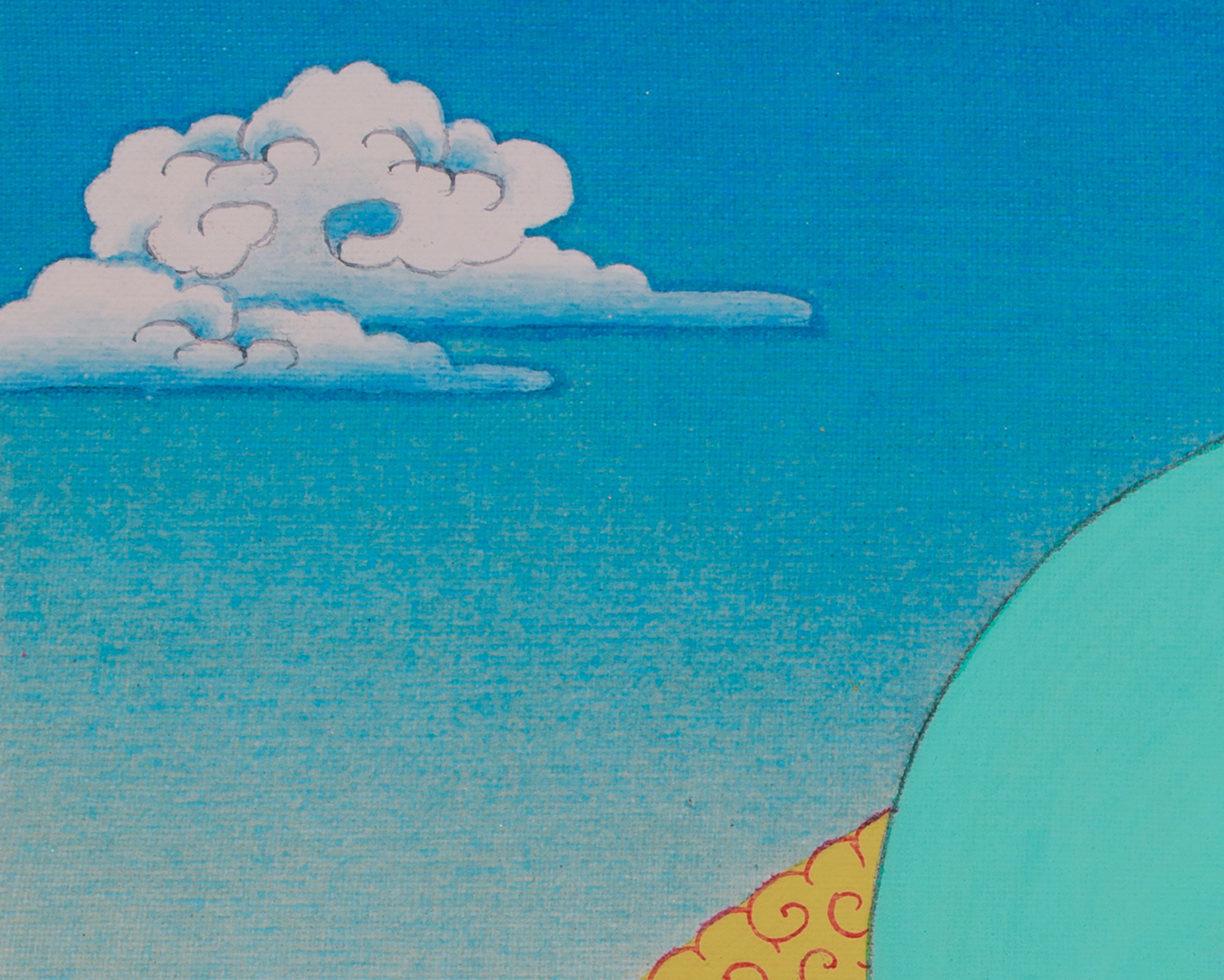 30 cm White Tara Thangka | Goddess of Longevity and Healing