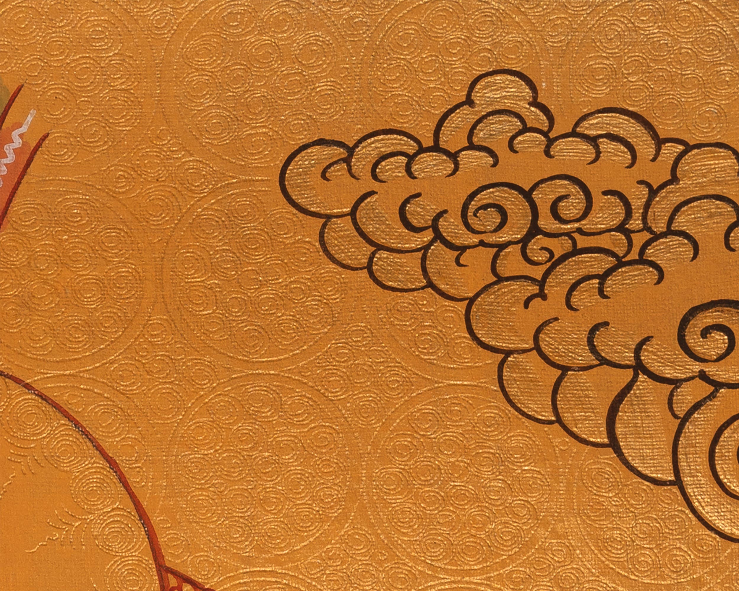 30 cm Siddhartha Gautama Painting | The Buddha of Serenity and Wisdom