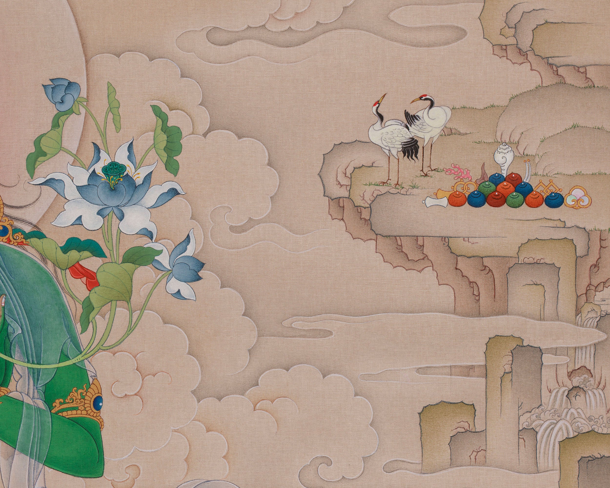 Compassion Deity Green Tara Thangka | Mother of All Buddha