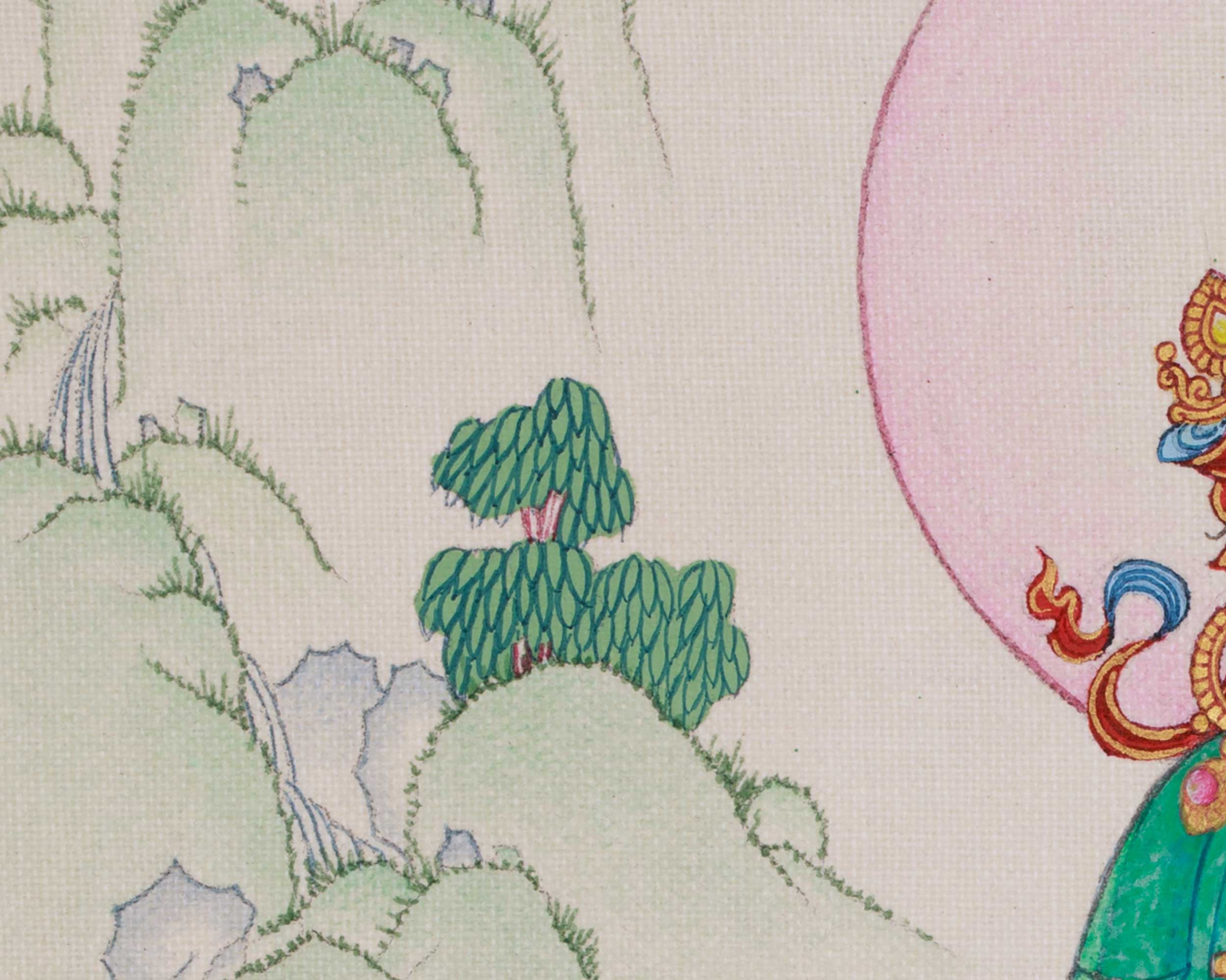Original Goddess Shyama Tara Thangka | Green Tara, Mother of Liberation