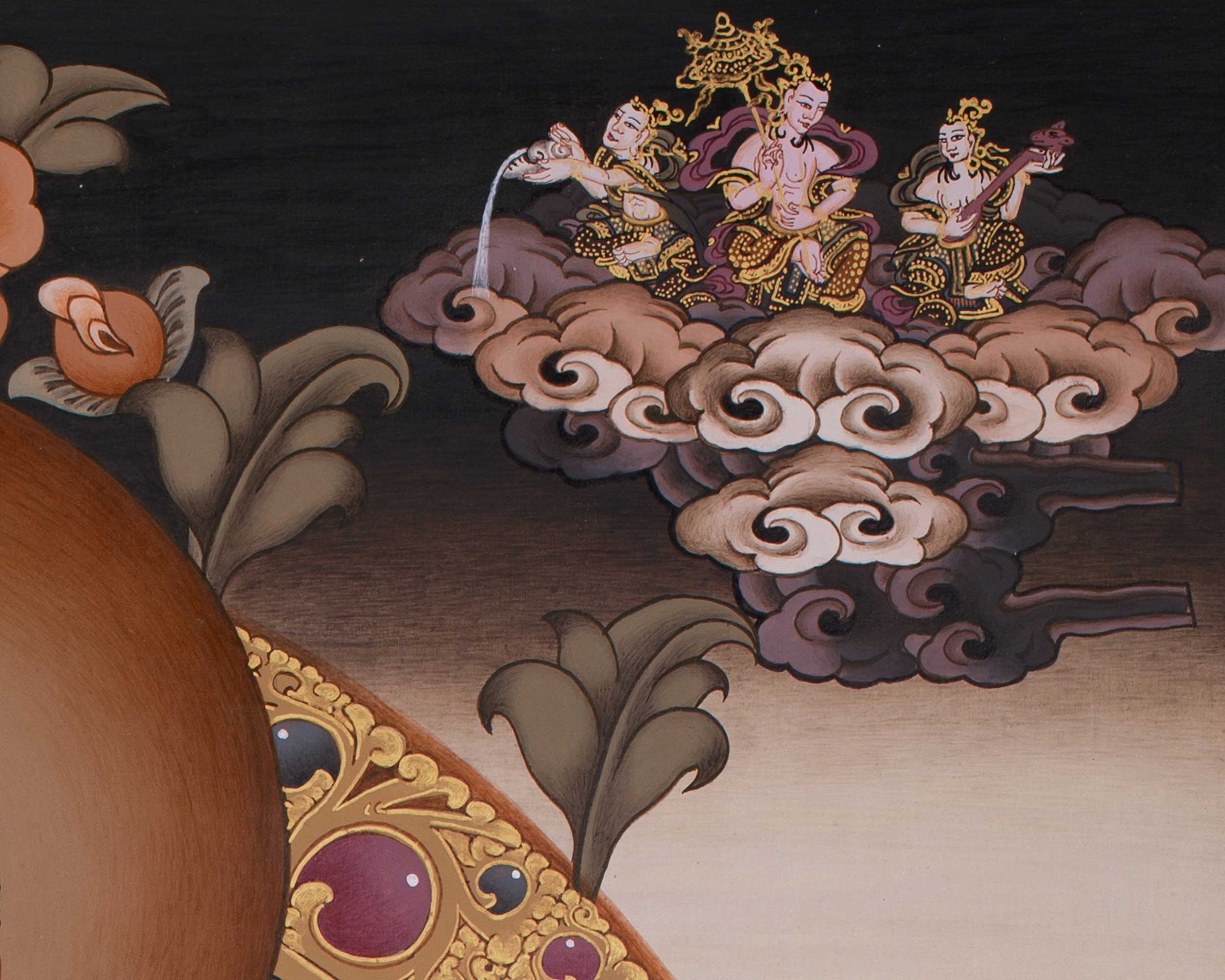 Shakyamuni Buddha Meditation Thangka | Timeless Buddhist Art of Inner Peace and Awakening