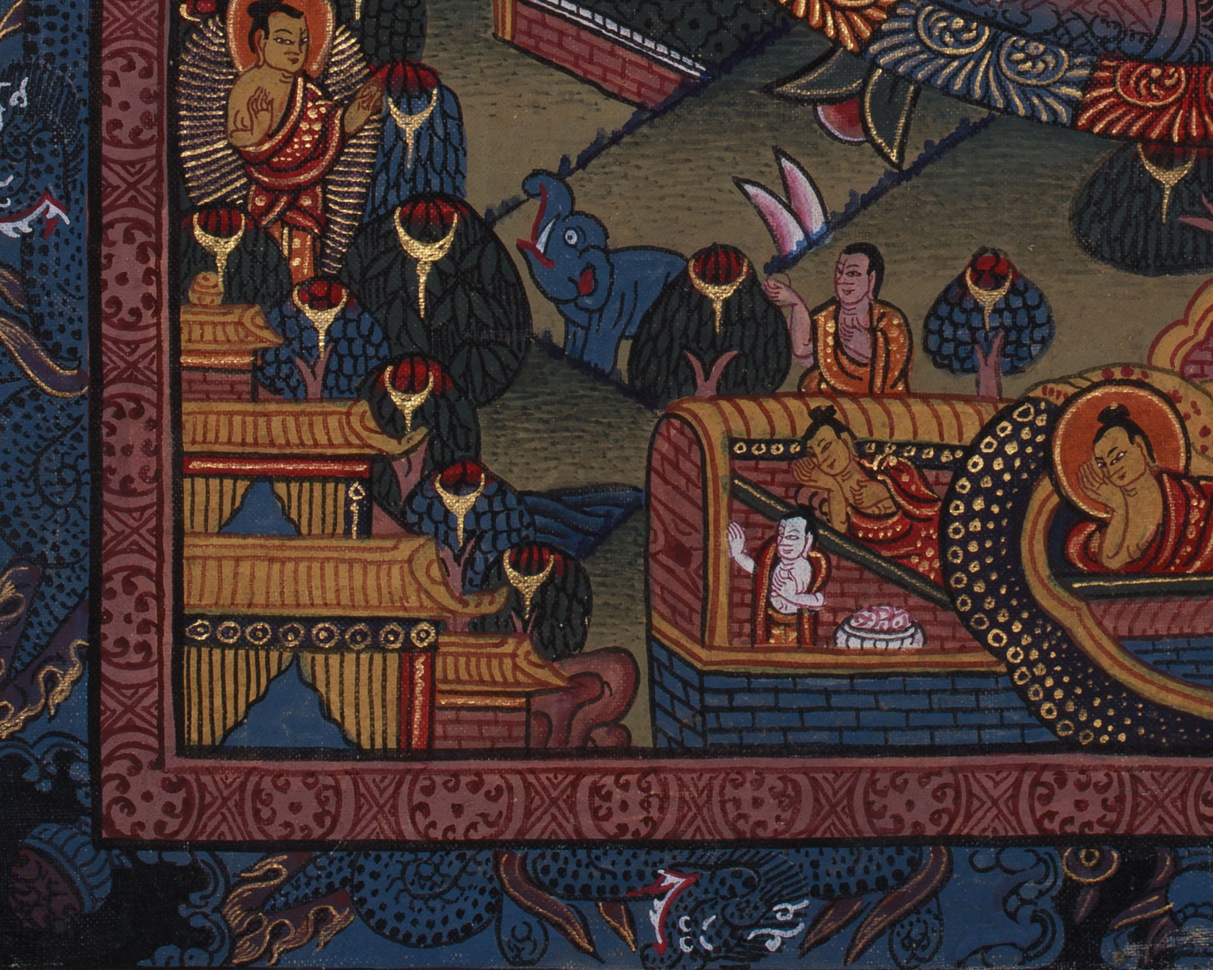 Vintage Buddha Mandala Thangka | Spiritual Gifts
