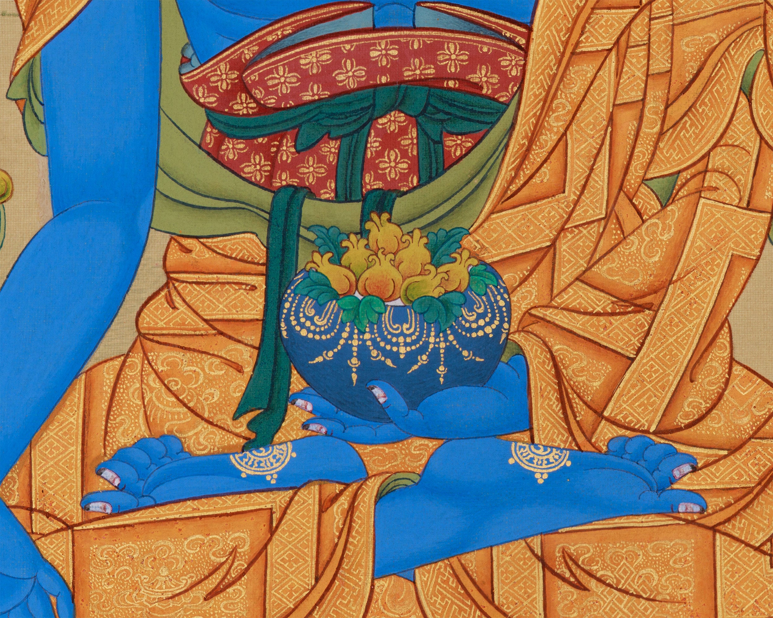 Original Buddha of Medicine, Bhaisajyaguru Painting | Supreme Healer