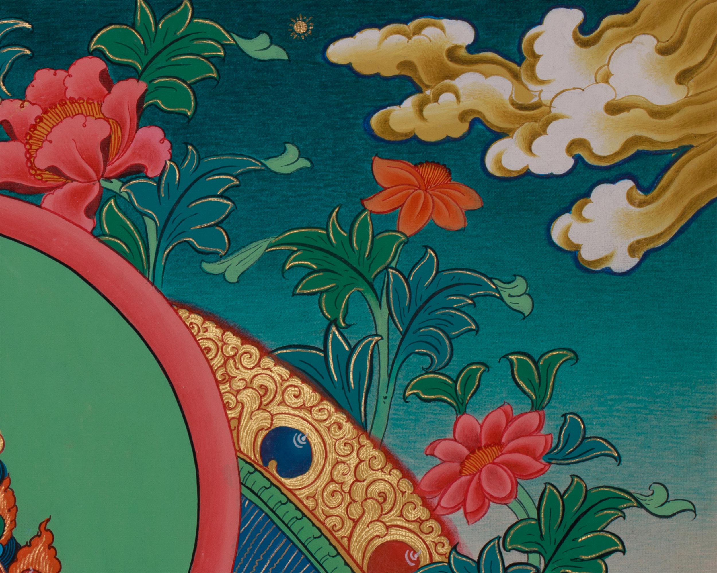 Tibetan Namtoshe Thangka | Wealth Deity of Abundance and Protection