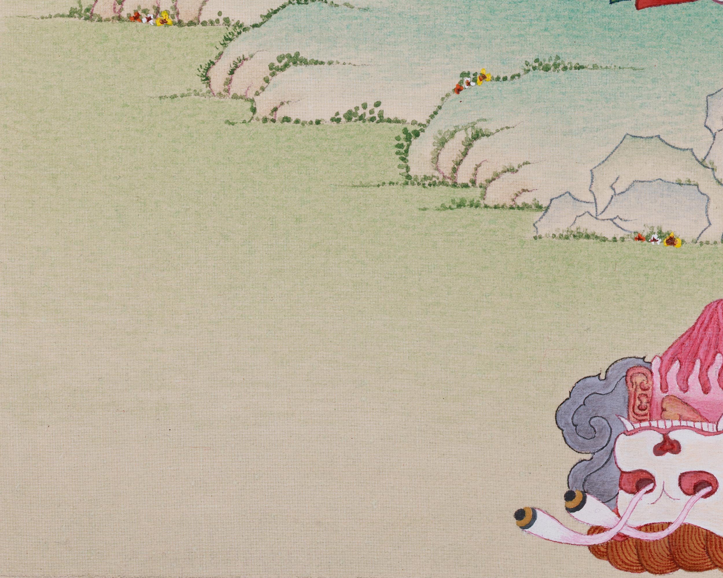 33 cm Kurukulla Artwork | Tibetan Goddess of Love, Magnetism, and Enchantment
