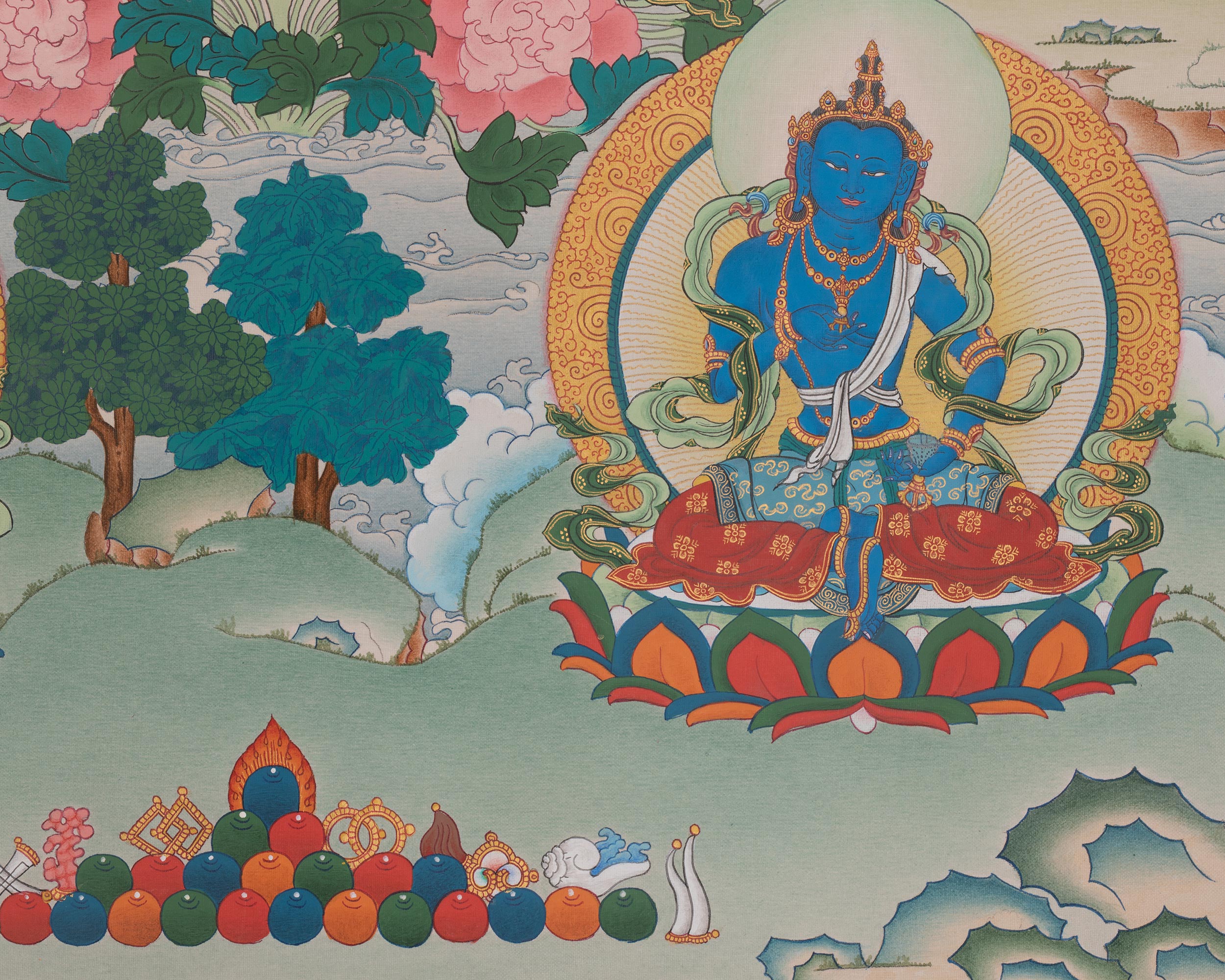 Manjushri Tibetan Artwork | Sword of Wisdom | Bodhisattva Deity