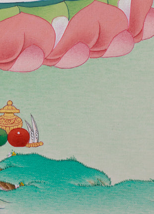 Beautiful Yeshe Tsogyel Thangka | Consort of Guru Padmasambhava