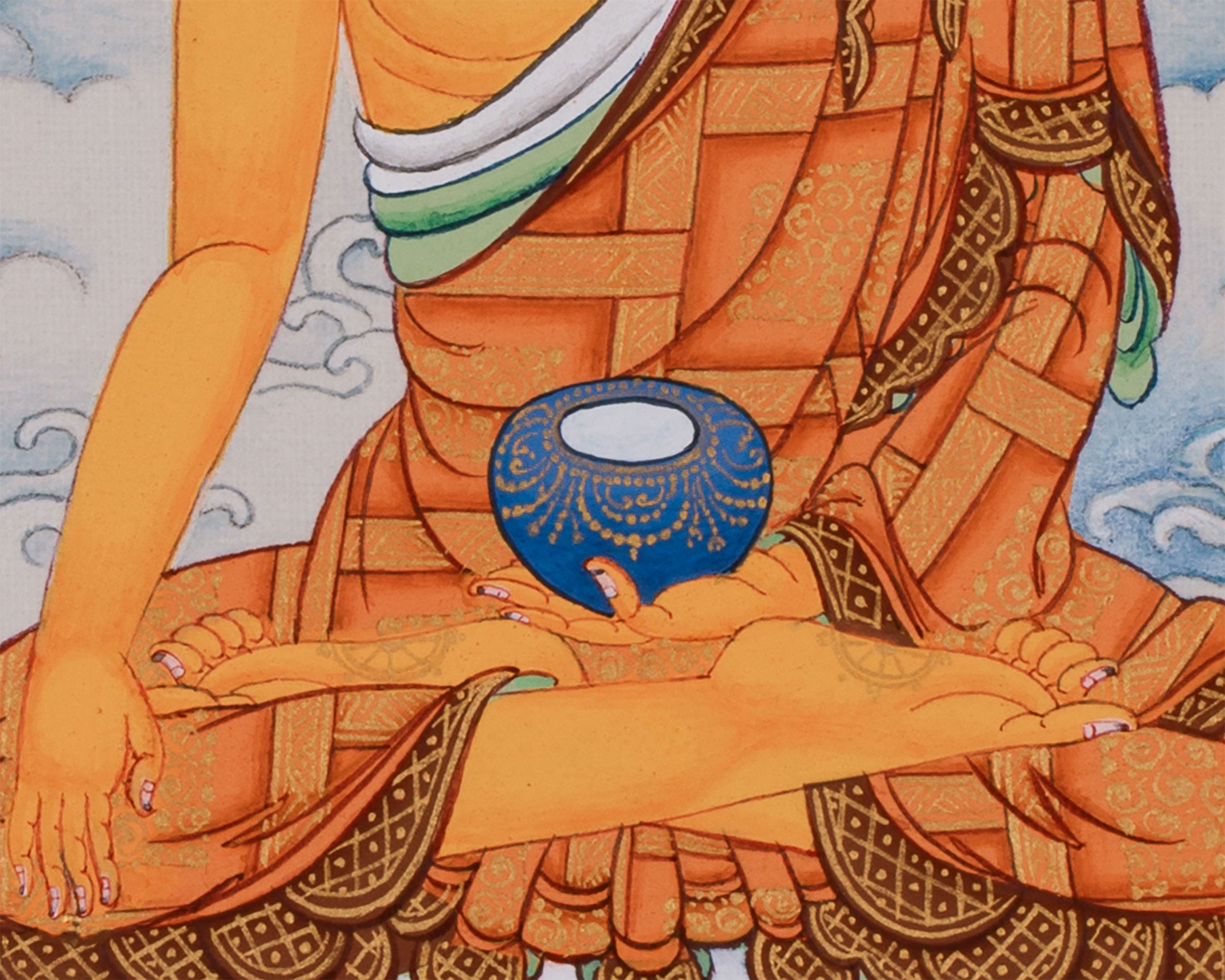 Small Shakyamuni Buddha Thangka | Zen Buddhism
