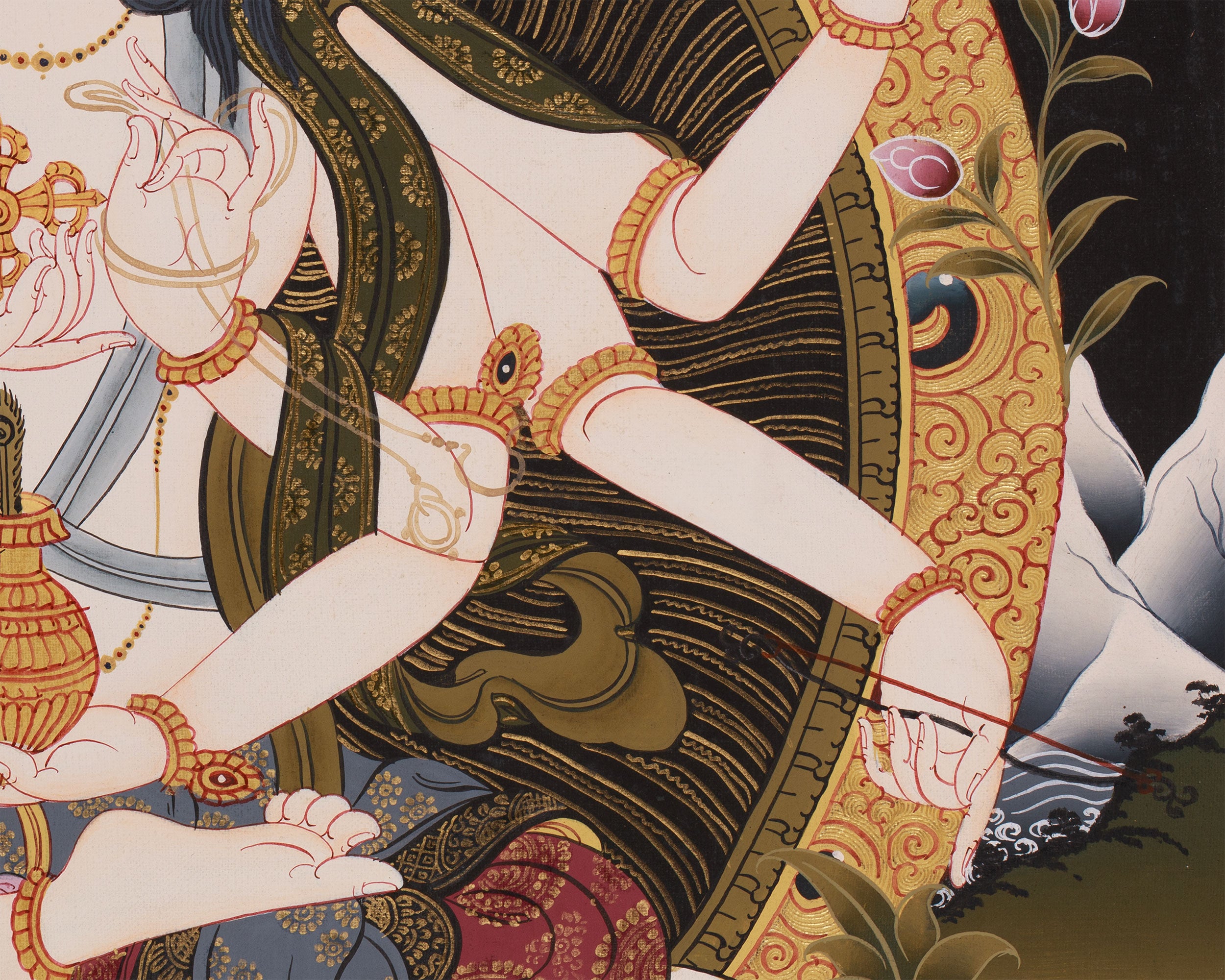 Namgyalma, The Long-Life Goddess Thangka | Ushnisha Vijaya Art