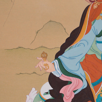 61 cm Tibetan Guru Rinpoche Painting | Padmasambhava Artwork