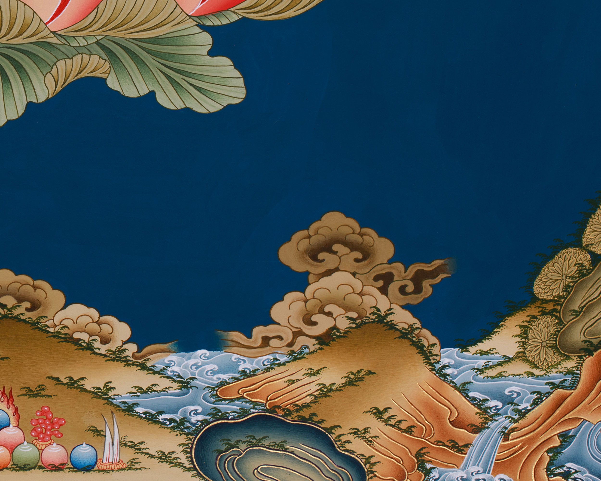 Thangka of Medicine Buddha (Bhaisajyaguru), The Supreme Healer